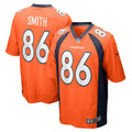 Men s Nike Vyncint Smith Orange Denver Broncos Game Player Jersey