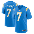 Men s Nike Gerald Everett Powder Blue Los Angeles Chargers Player Game Jersey
