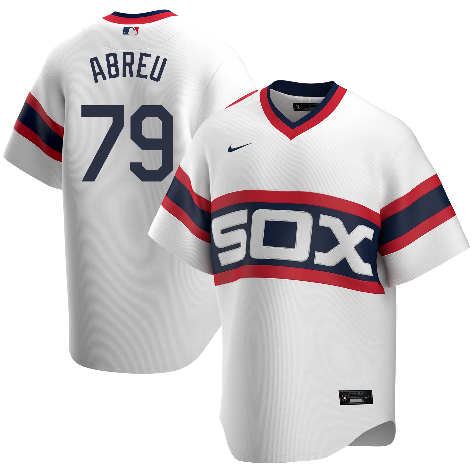 Jose Abreu Chicago White Sox Nike Home White Cooperstown Replica Jersey