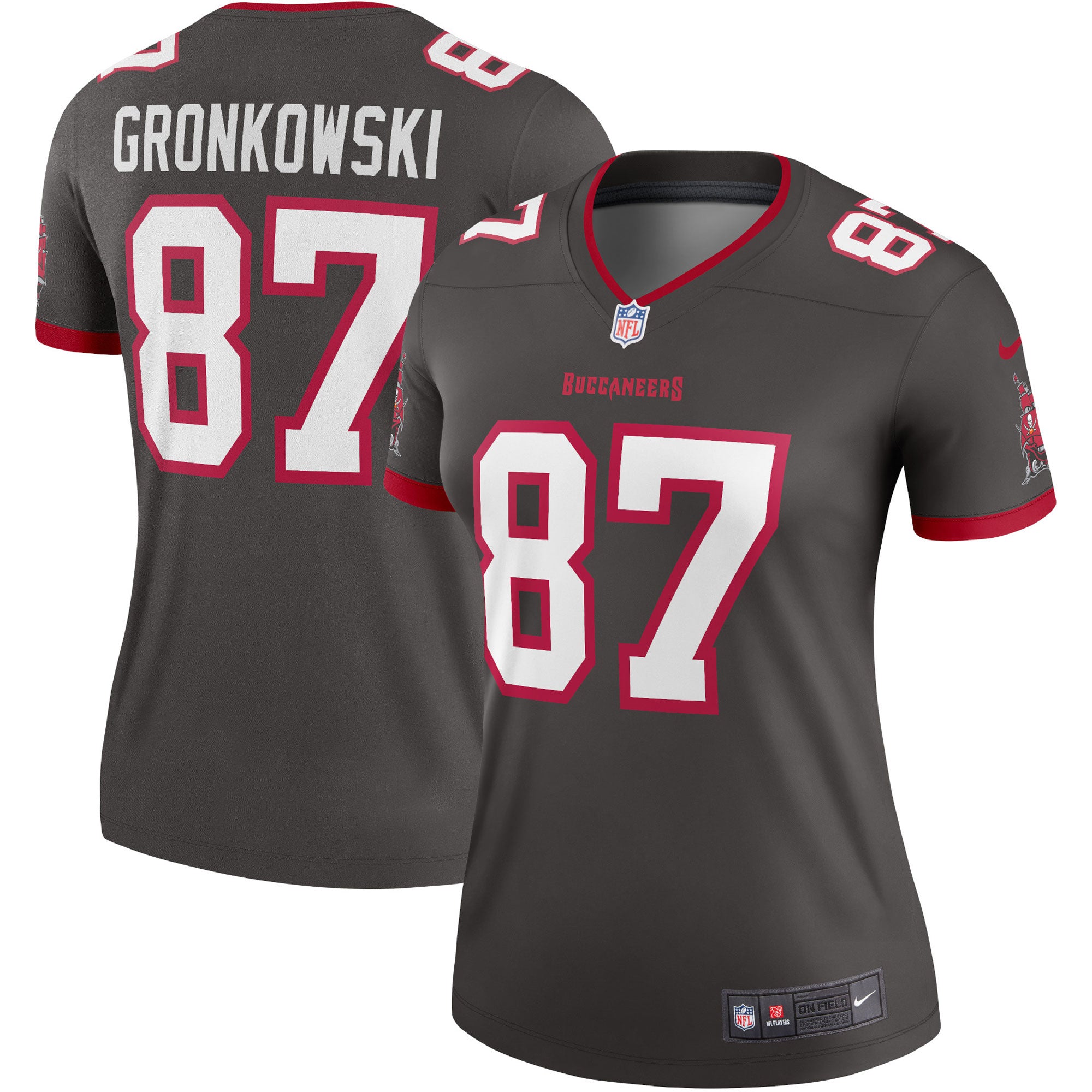Rob Gronkowski Tampa Bay Buccaneers Nike Women s Alternate Legend Jersey   Pewter