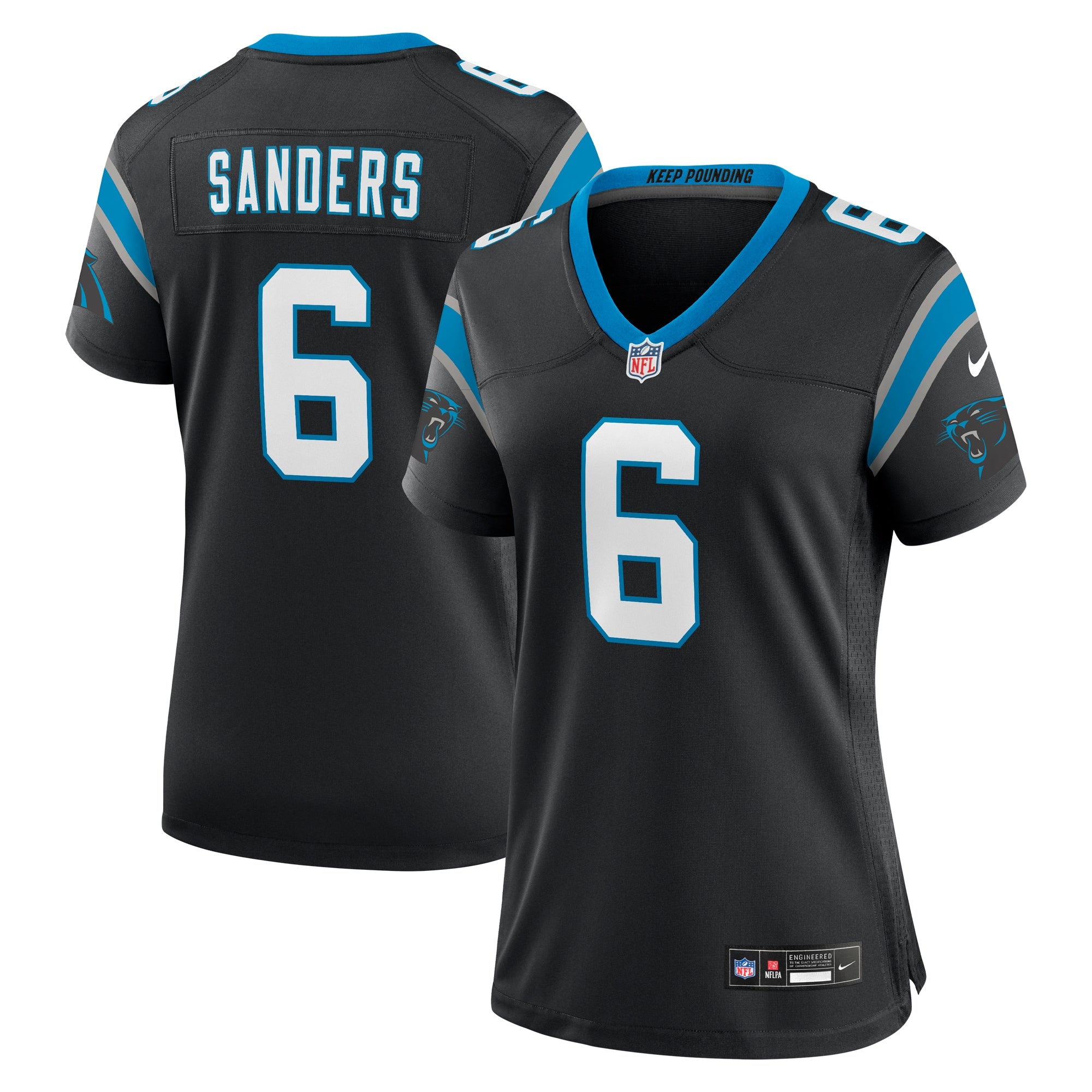 Miles Sanders Carolina Panthers Nike Women s Nike Women s All Player Jersey   Black