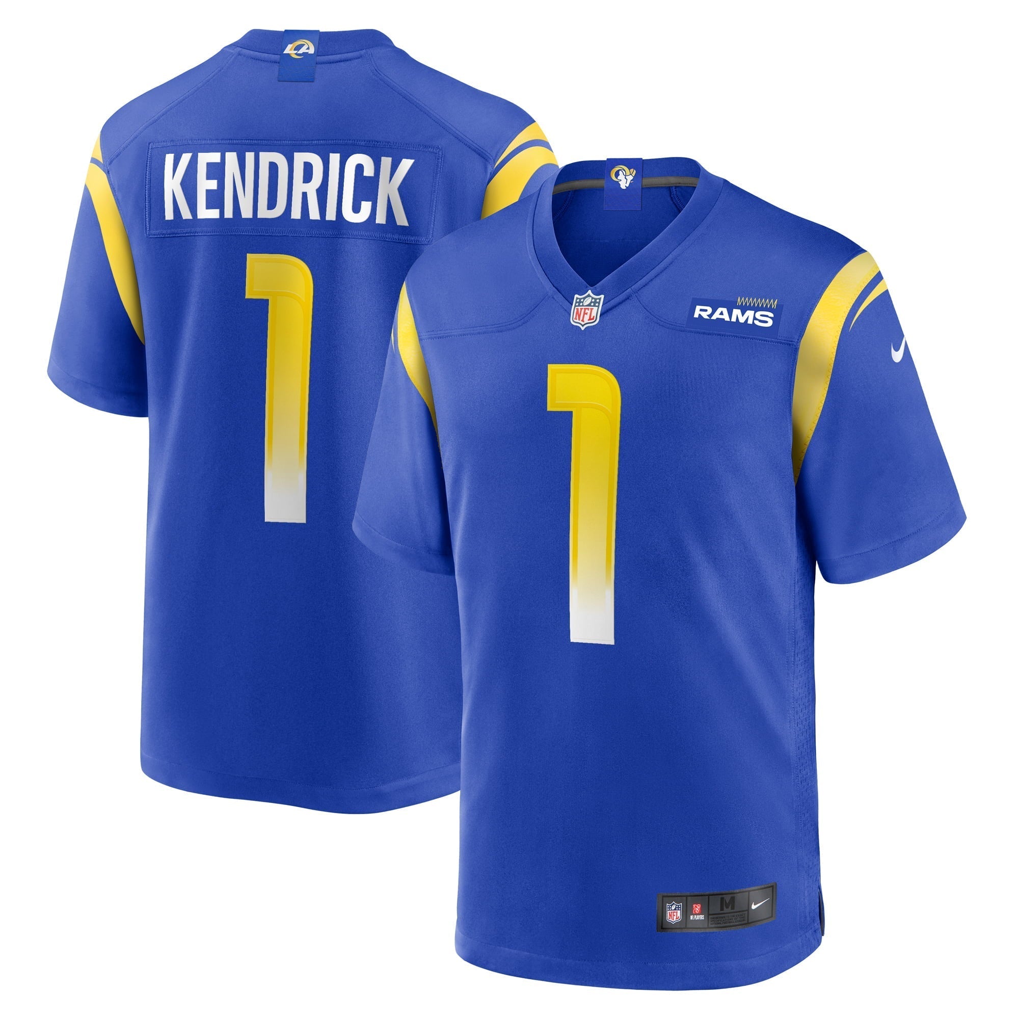 Men s Nike Derion Kendrick Royal Los Angeles Rams Home Game Jersey