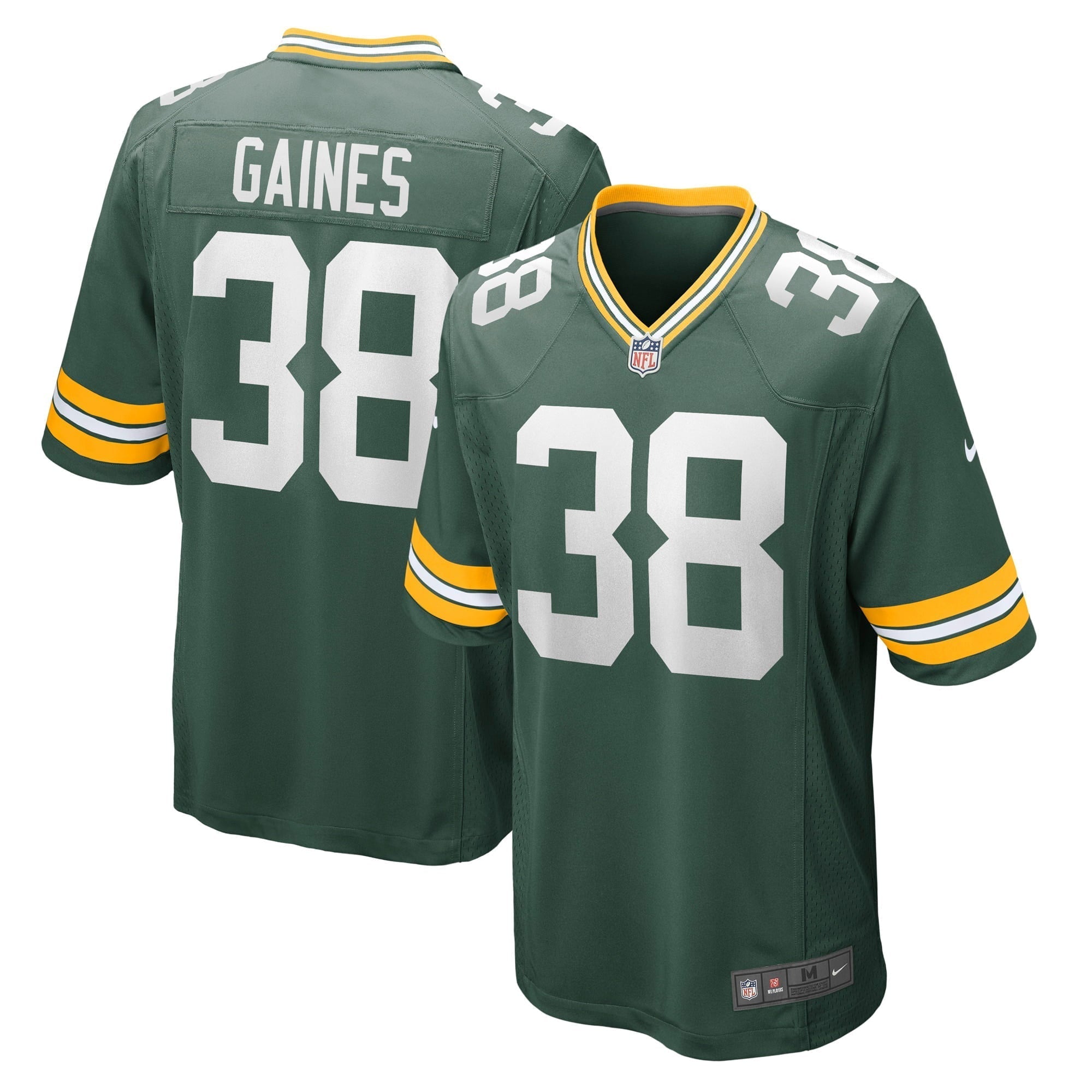 Men s Nike Innis Gaines Green Green Bay Packers Game Jersey
