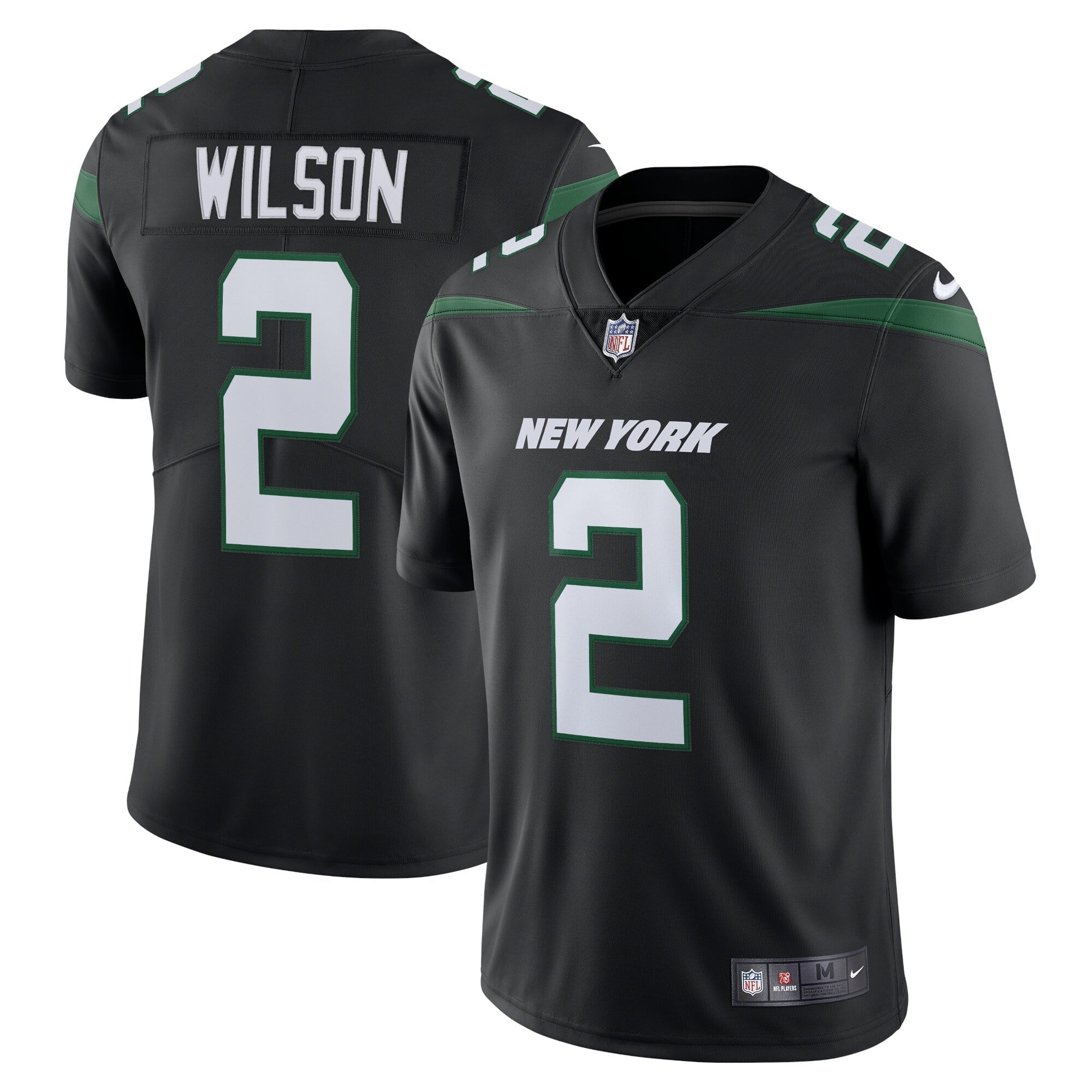 Men s Nike Zach Wilson Stealth Black New York Jets Vapor Limited Jersey
