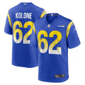 Men s Nike Jeremiah Kolone Royal Los Angeles Rams Team Game Player Jersey