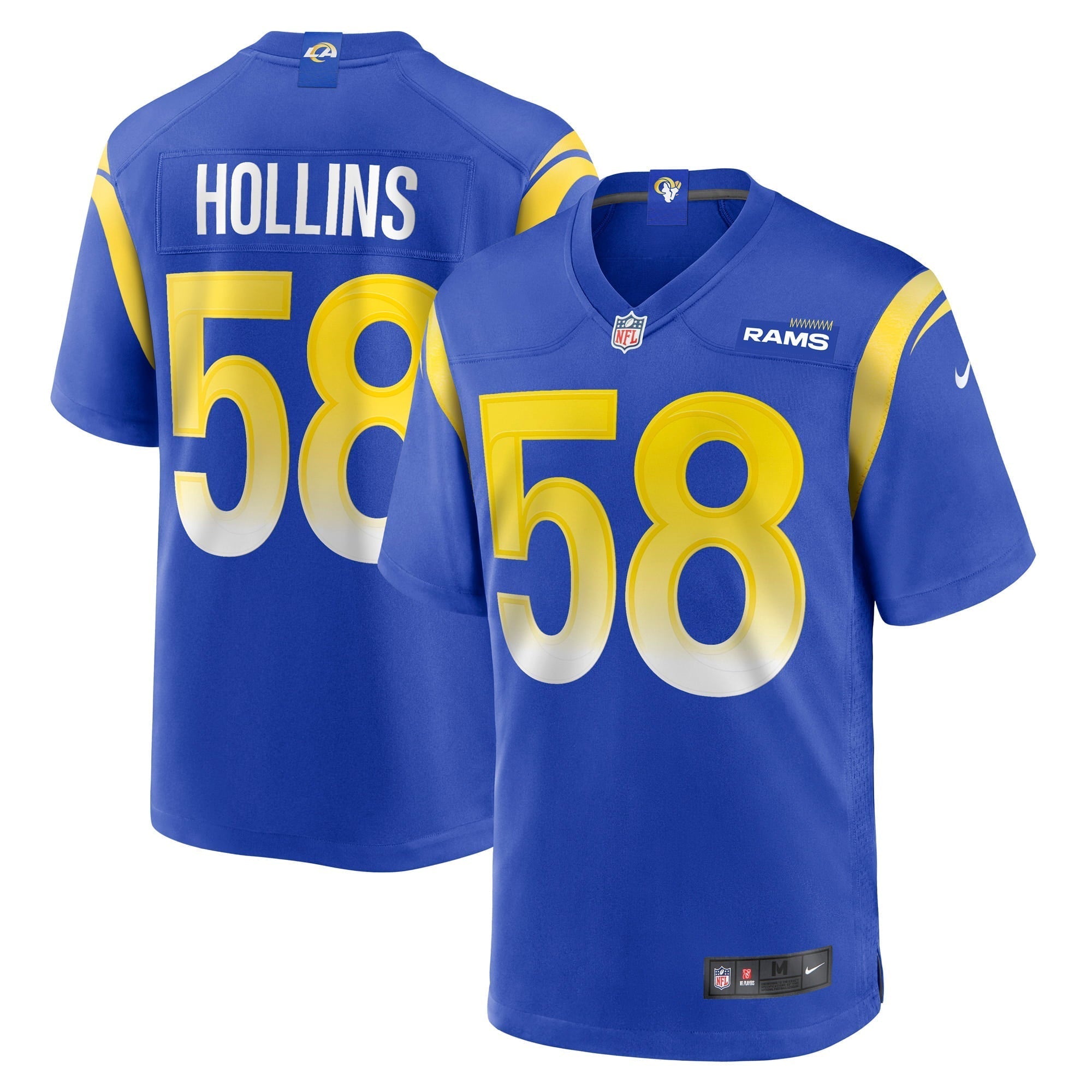 Men s Nike Justin Hollins Royal Los Angeles Rams Game Jersey
