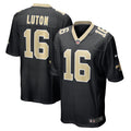 Men s Nike Jake Luton Black New Orleans Saints Game Player Jersey