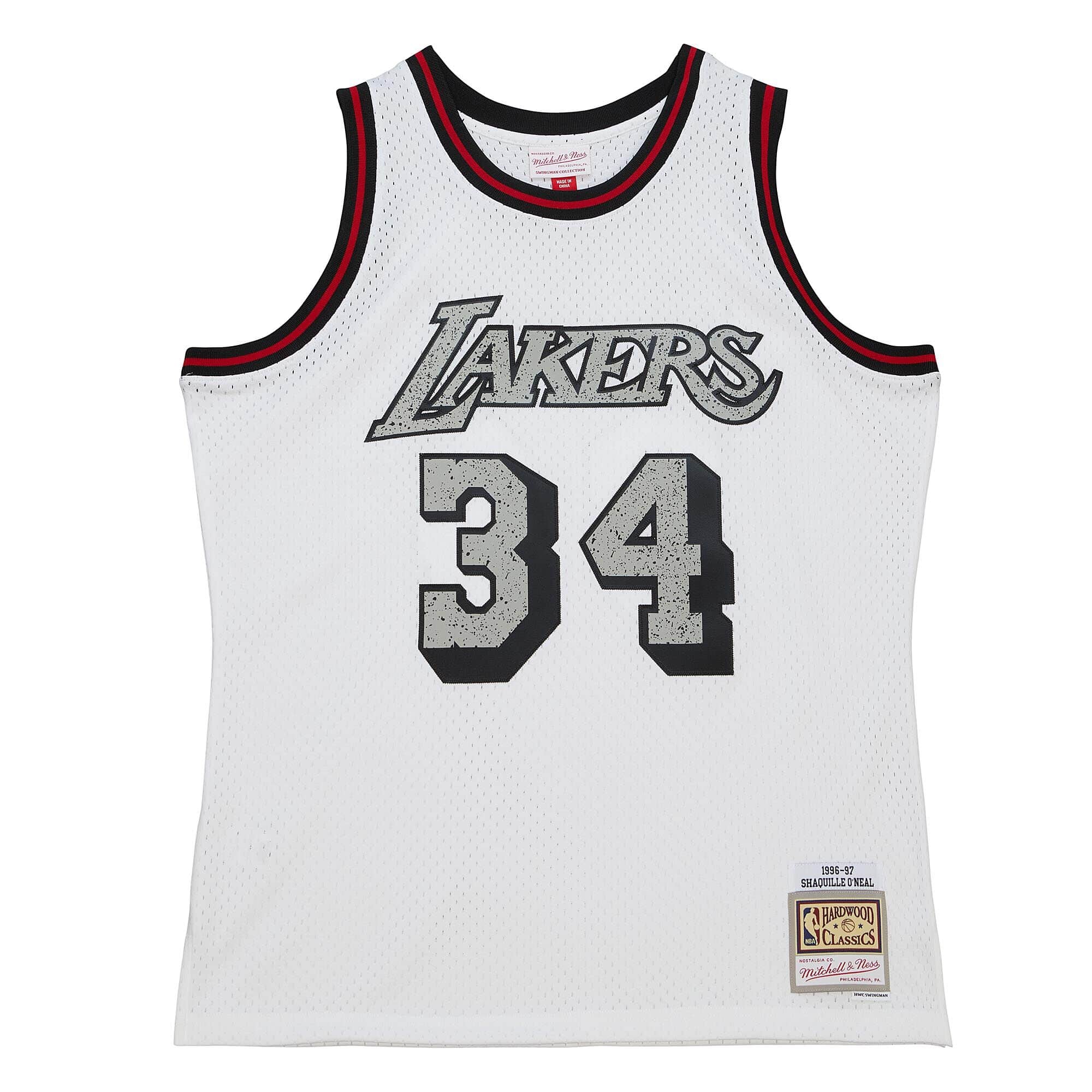 Cracked Cement Swingman Shaquille O'Neal Los Angeles Lakers 1996-97 Jersey