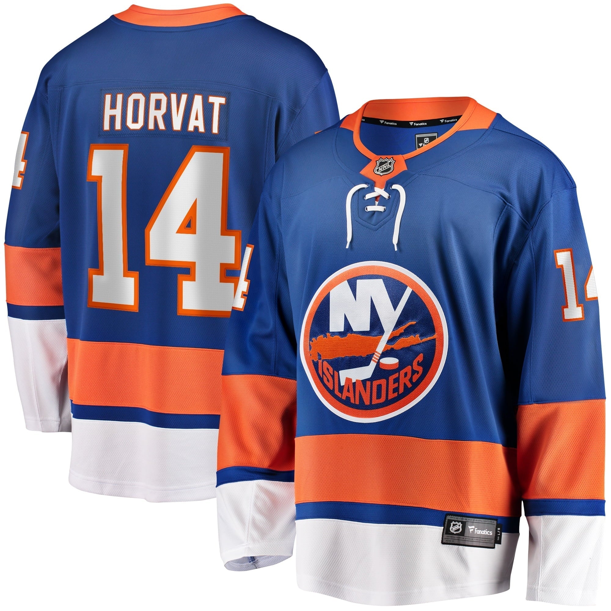 Men's Fanatics Branded Bo Horvat Blue New York Islanders Home Breakaway Jersey