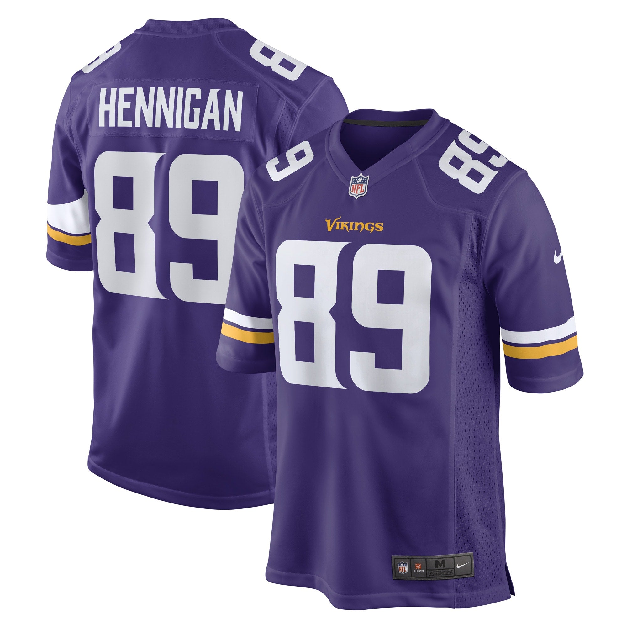 Thomas Hennigan Minnesota Vikings Nike Game Player Jersey   Purple