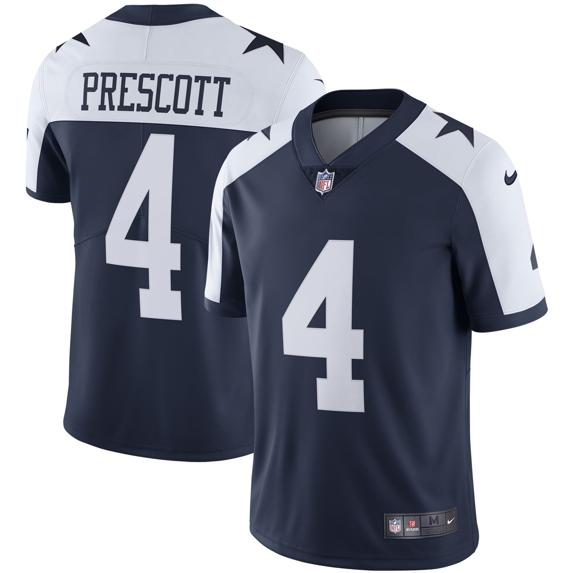 Men s Nike Dak Prescott Navy Dallas Cowboys Alternate Vapor Limited Jersey