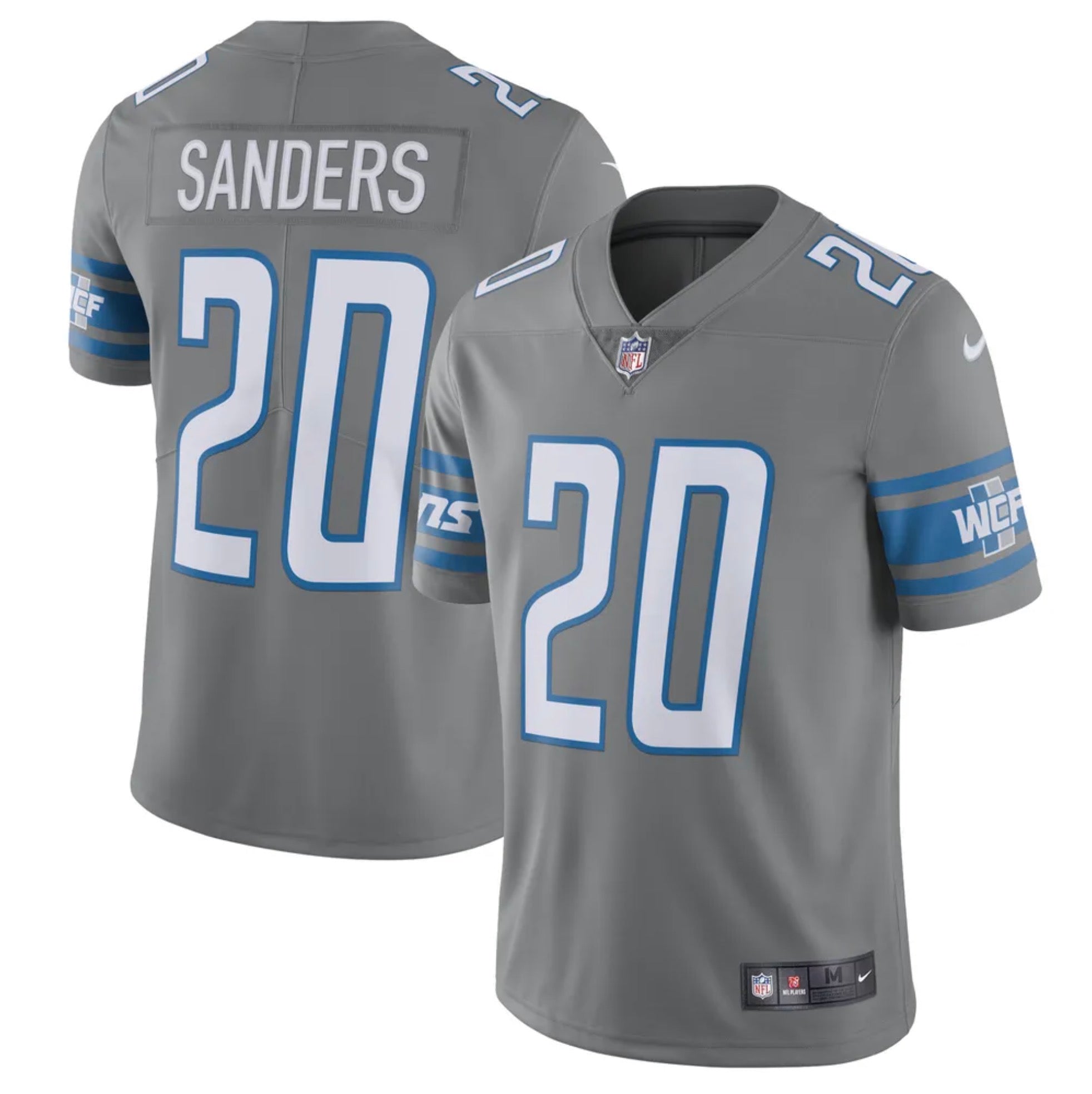 Men s Detroit Lions Barry Sanders Legend Jersey   Grey