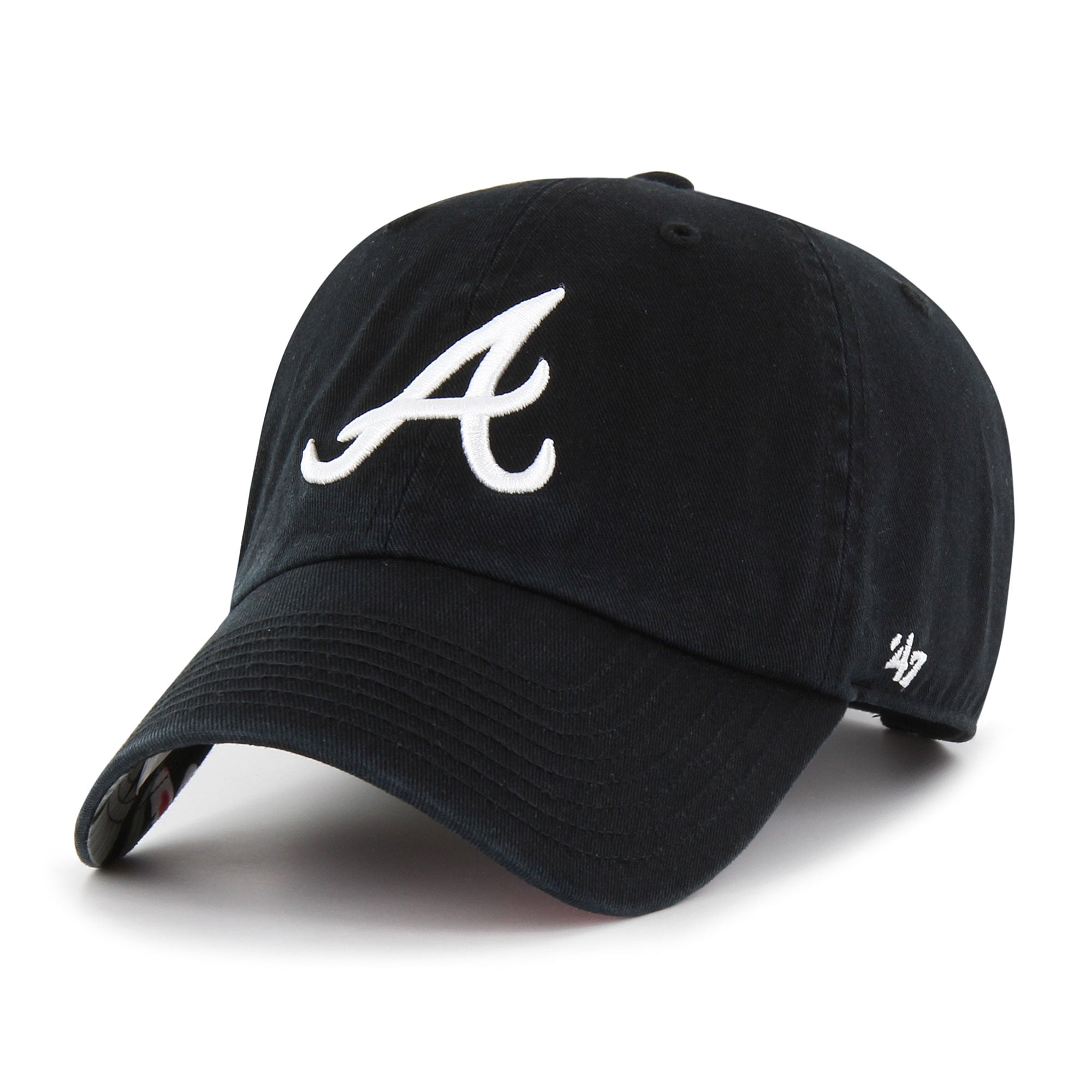 Atlanta Braves '47 Dark Tropic Clean Up Adjustable Hat - Black