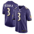 Men s Nike Odell Beckham Jr. Purple Baltimore Ravens Game Jersey