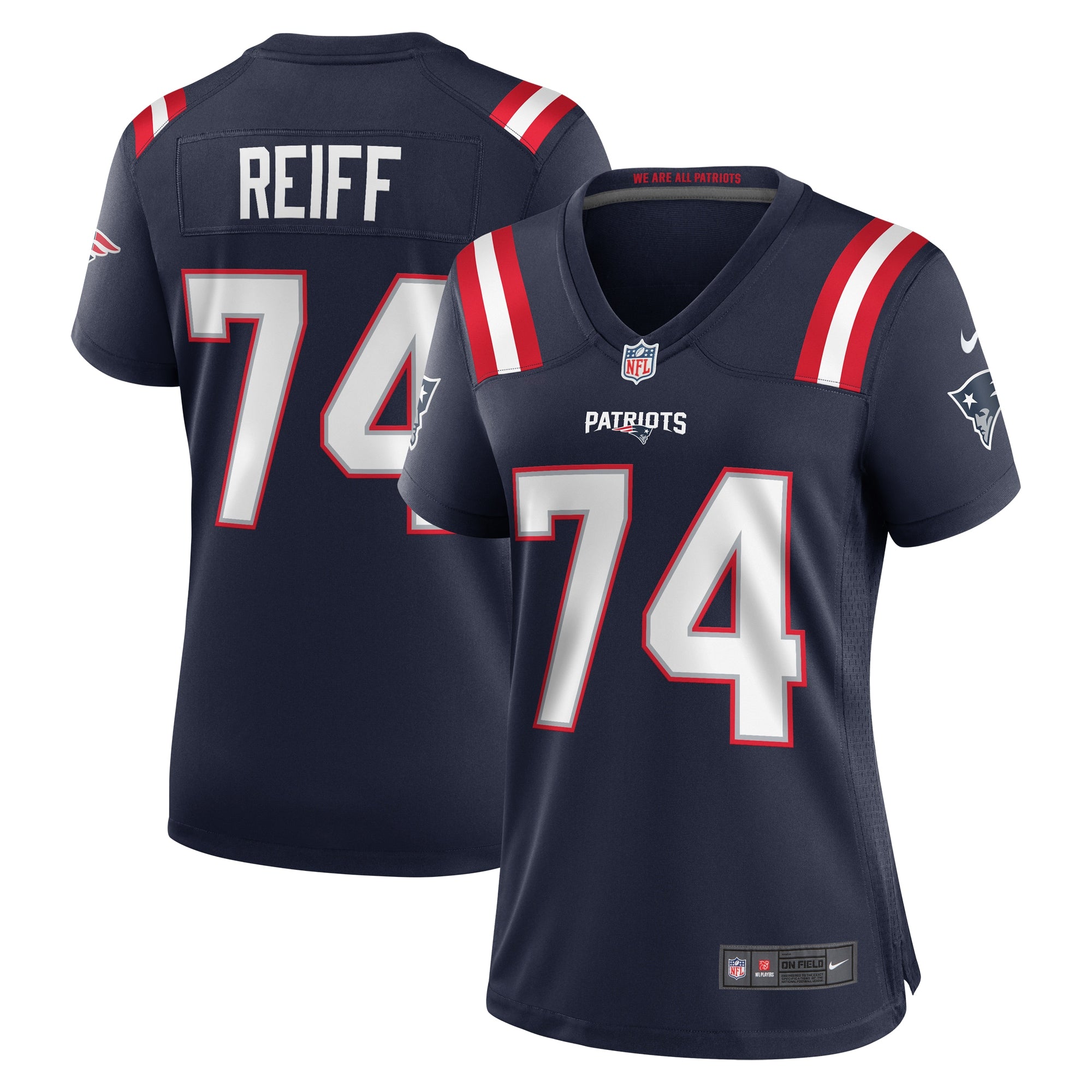 Riley Reiff New England Patriots Nike Women s Game Jersey   Navy