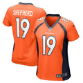 Women s Nike Darrius Shepherd Orange Denver Broncos Game Player Jersey