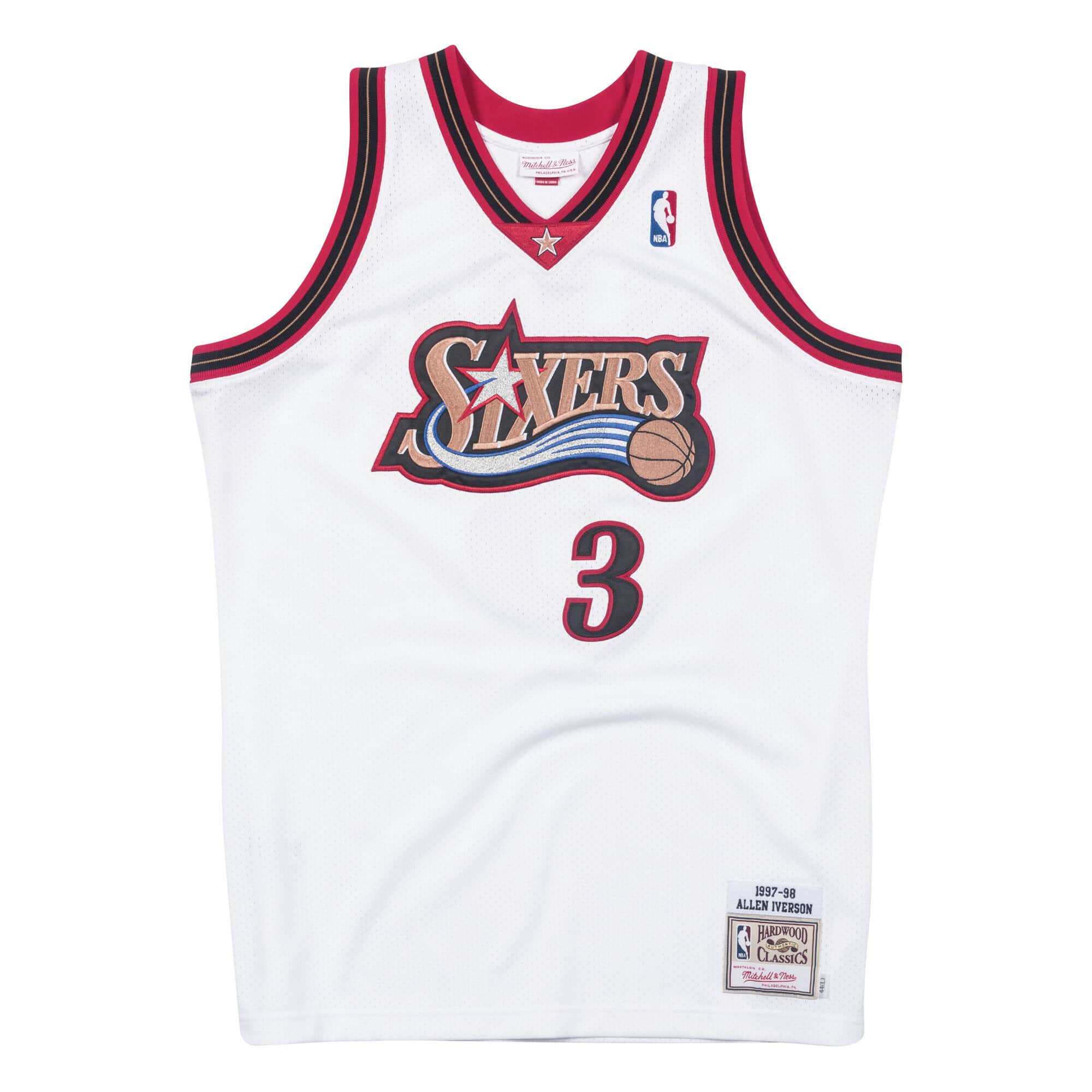 Allen Iverson 1997-98 Philadelphia 76ers Home Authentic Jersey