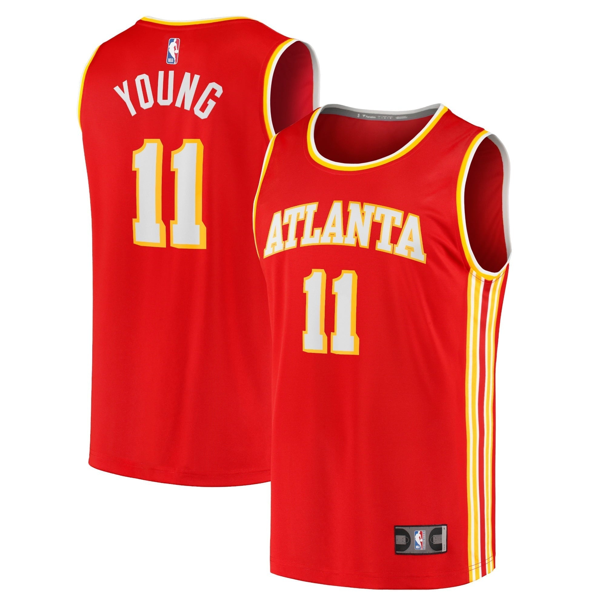 Men's Fanatics Branded Trae Young Red Atlanta Hawks, NBA Jerseys 2020/21 Fast Break Player Jersey - Icon Edition