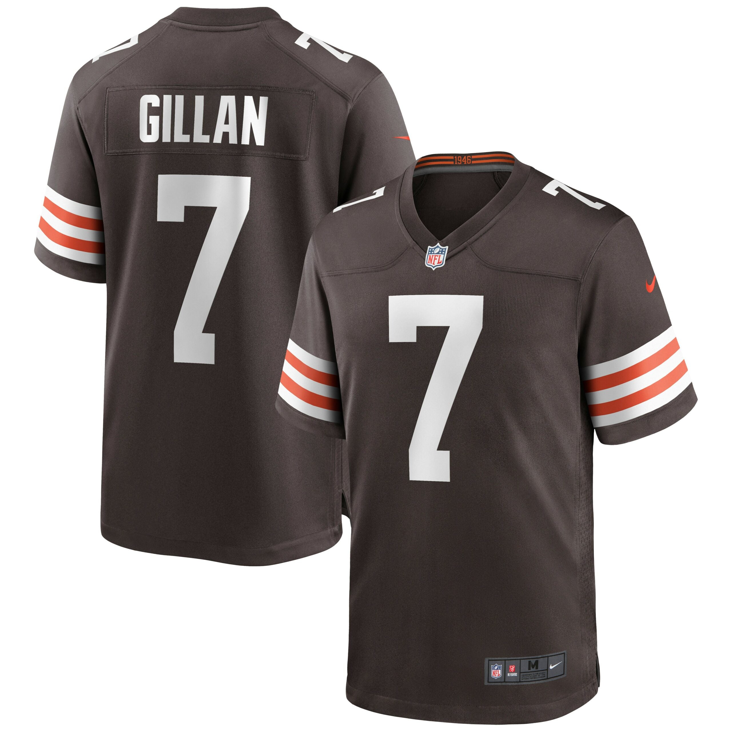 Jamie Gillan Cleveland Browns Nike Game Jersey   Brown