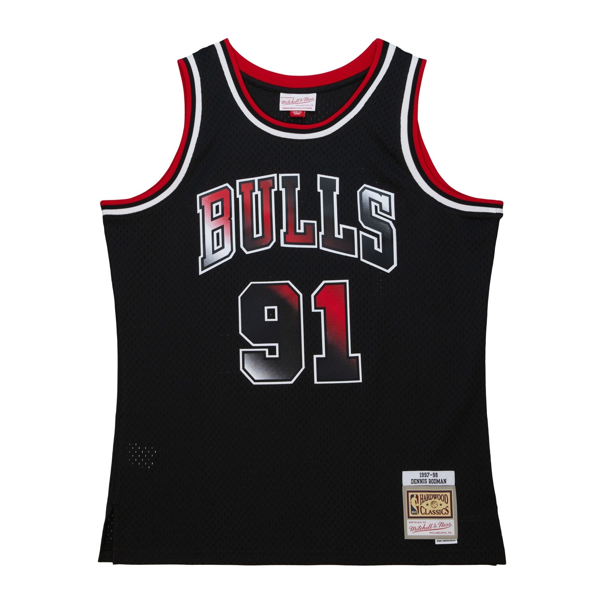Big Face 7.0 Swingman Jersey Chicago Bulls 1997-98 Dennis Rodman