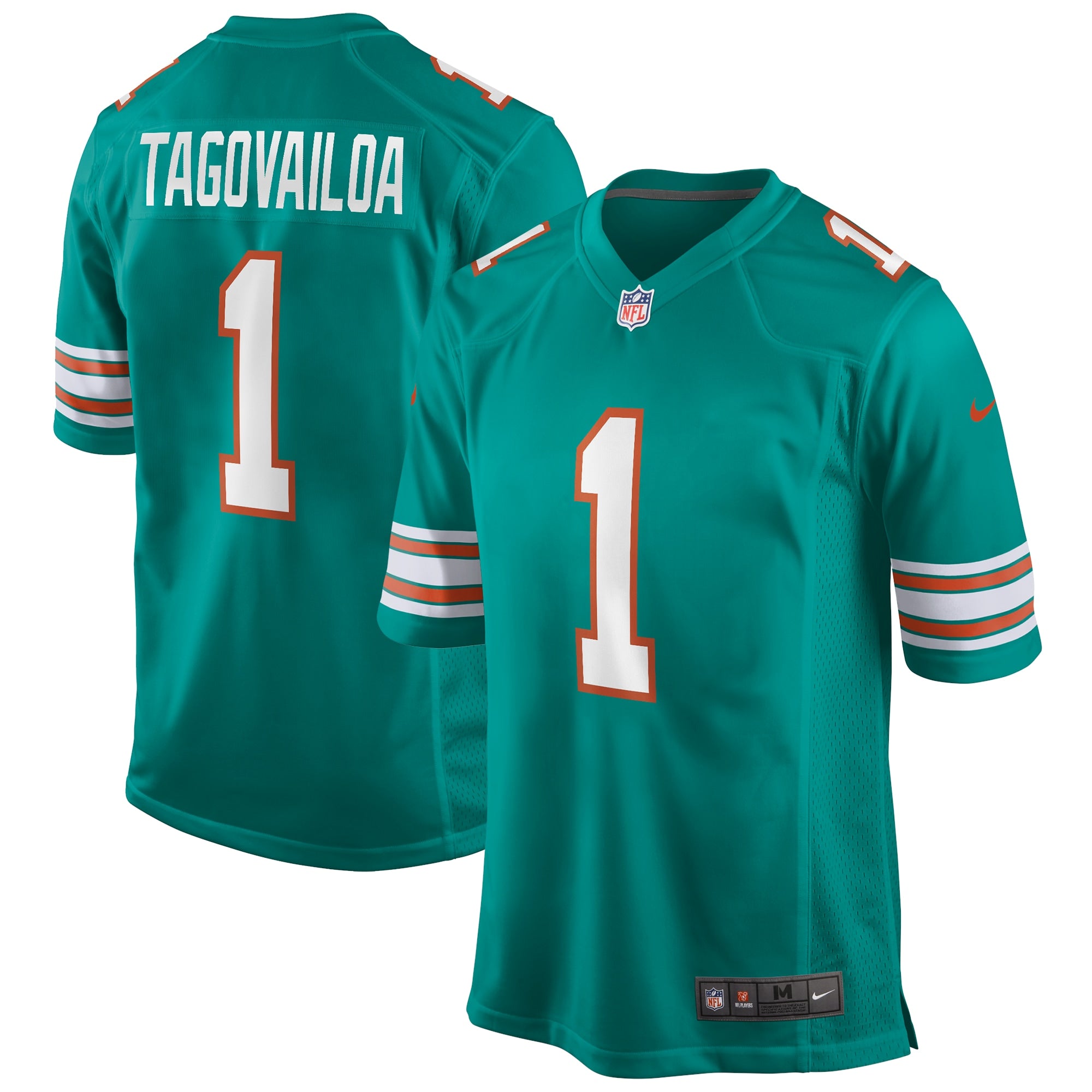 Tua Tagovailoa Miami Dolphins Nike Alternate Game Jersey   Aqua