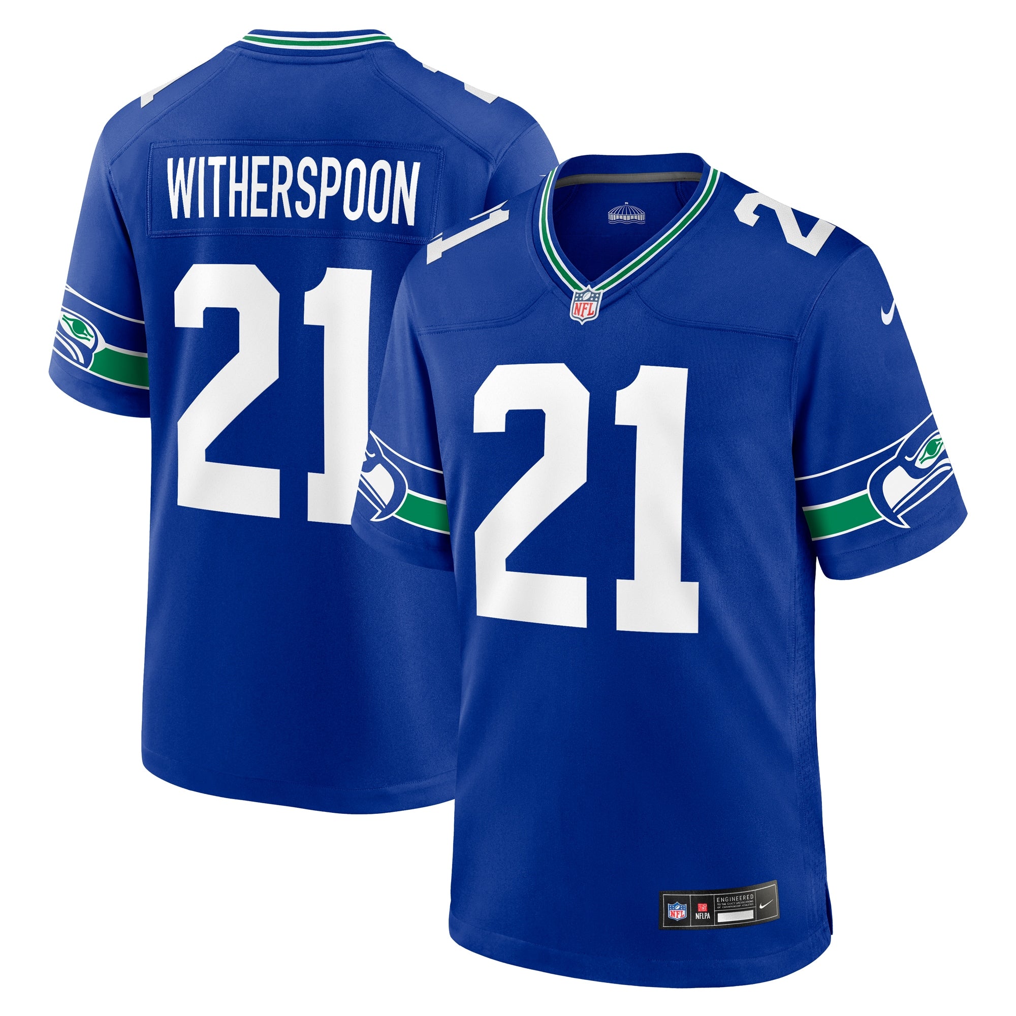 Devon Witherspoon Seattle Seahawks Nike Throwback Player Game Jersey Royal