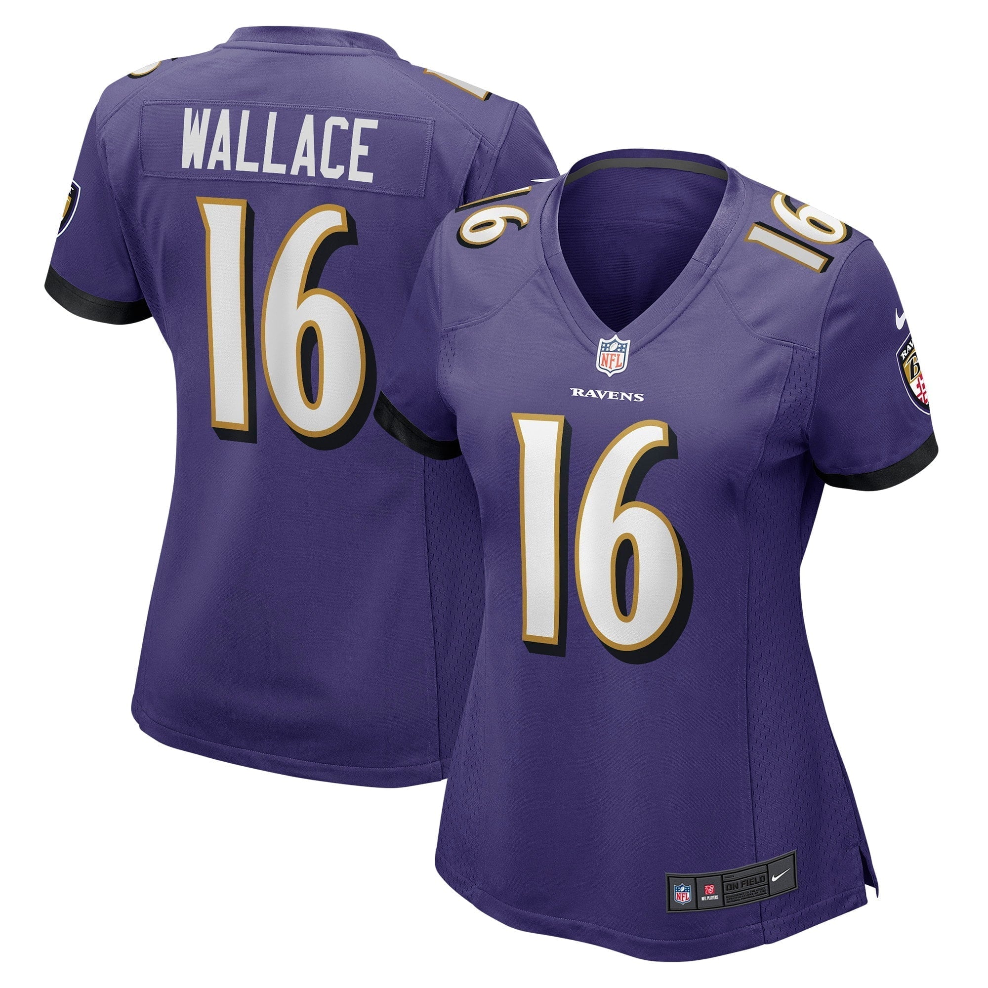 Women s Nike Tylan Wallace Purple Baltimore Ravens Game Jersey