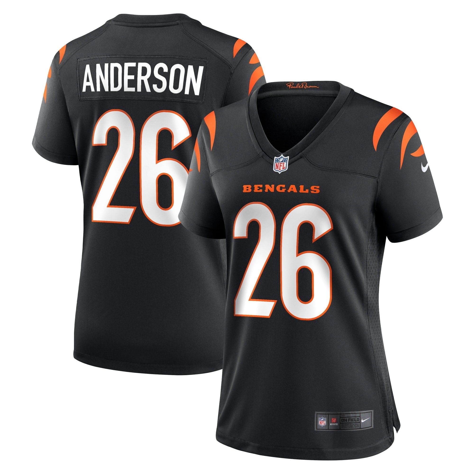 Women s Nike Tycen Anderson Black Cincinnati Bengals Game Player Jersey