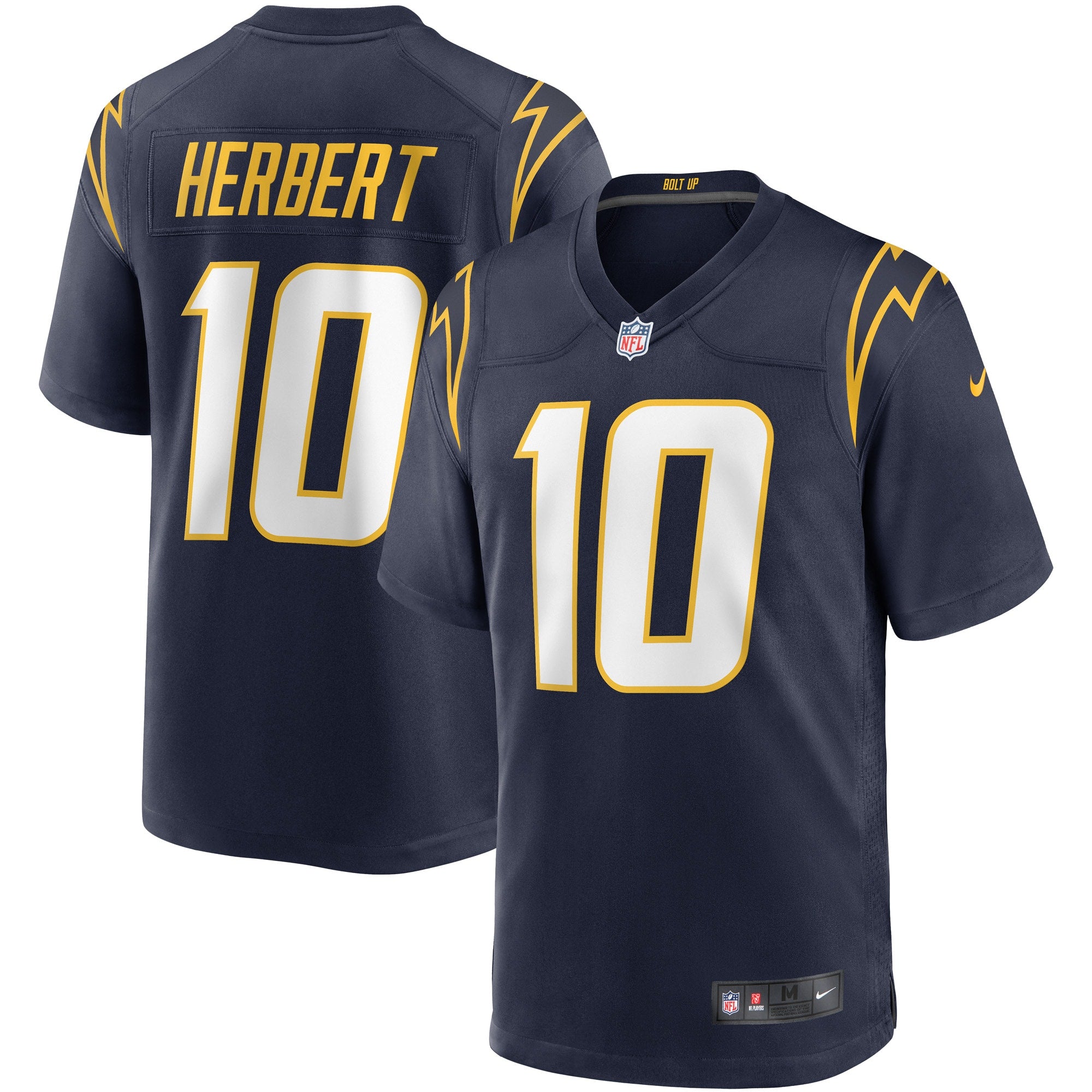 Justin Herbert Los Angeles Chargers Nike Game Jersey   Navy