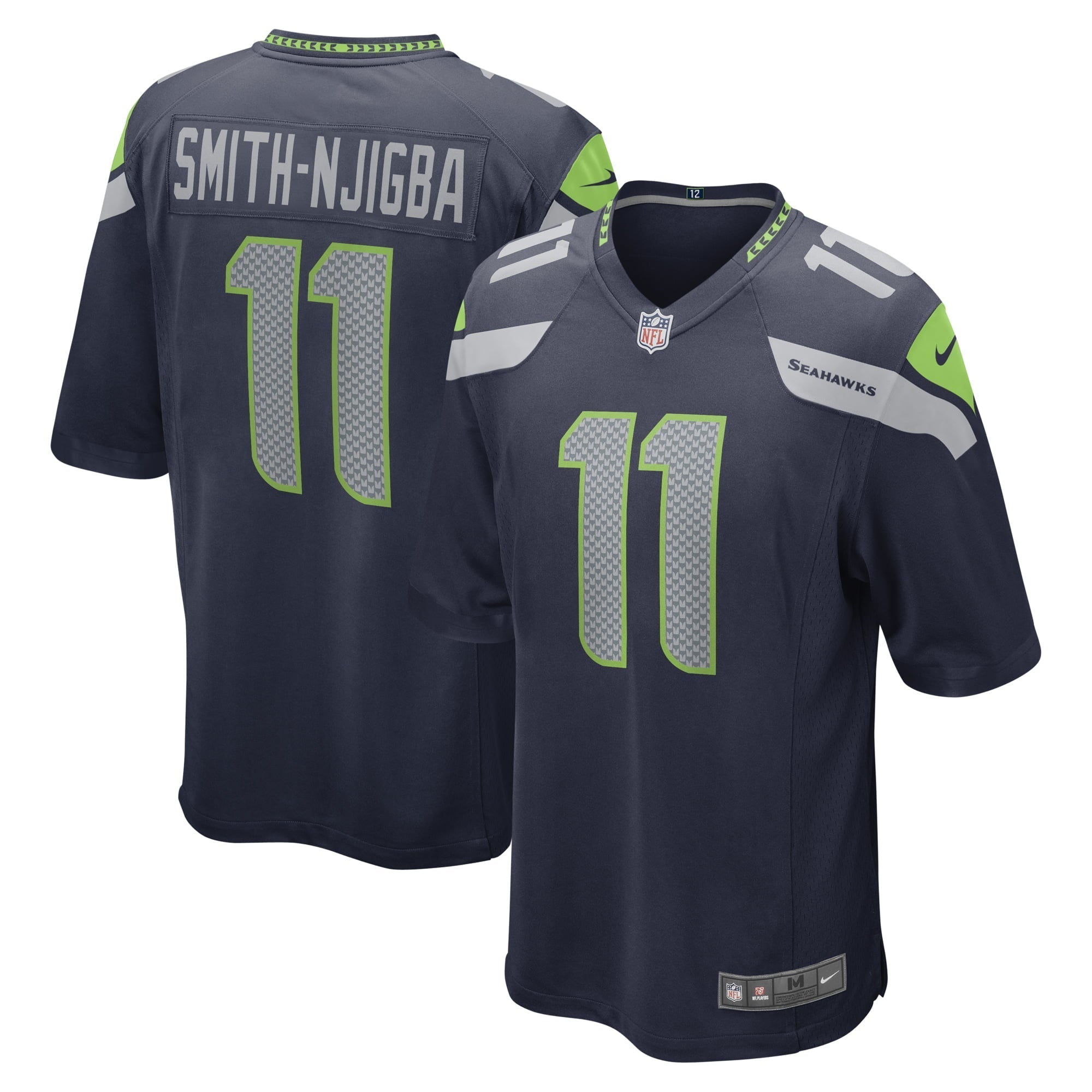Men s Nike Jaxon Smith-Njigba College Navy Seattle Seahawks 2023 NFL Draft First Round Pick Game Jersey