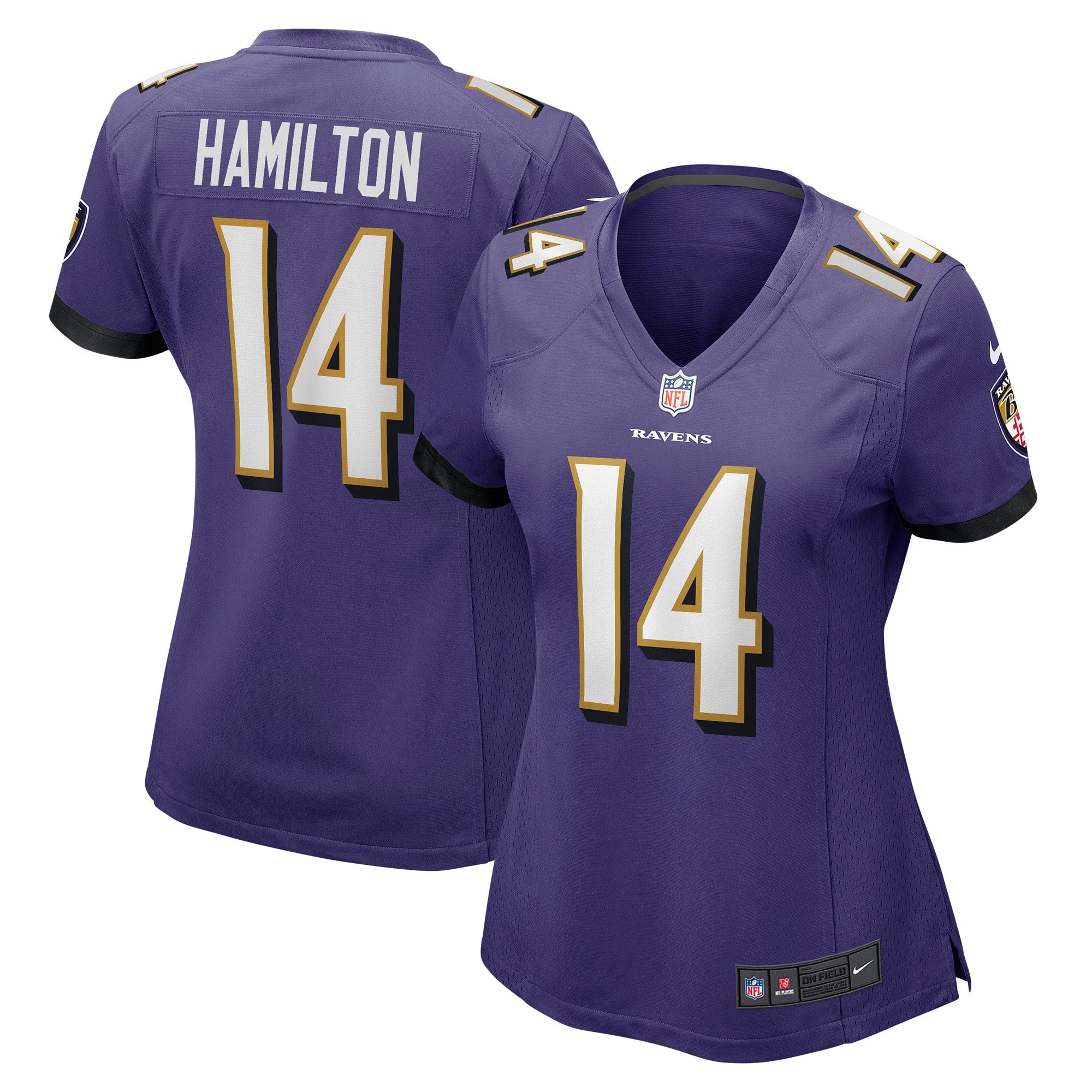Kyle Hamilton Baltimore Ravens Nike Women s Player Game Jersey   Purple