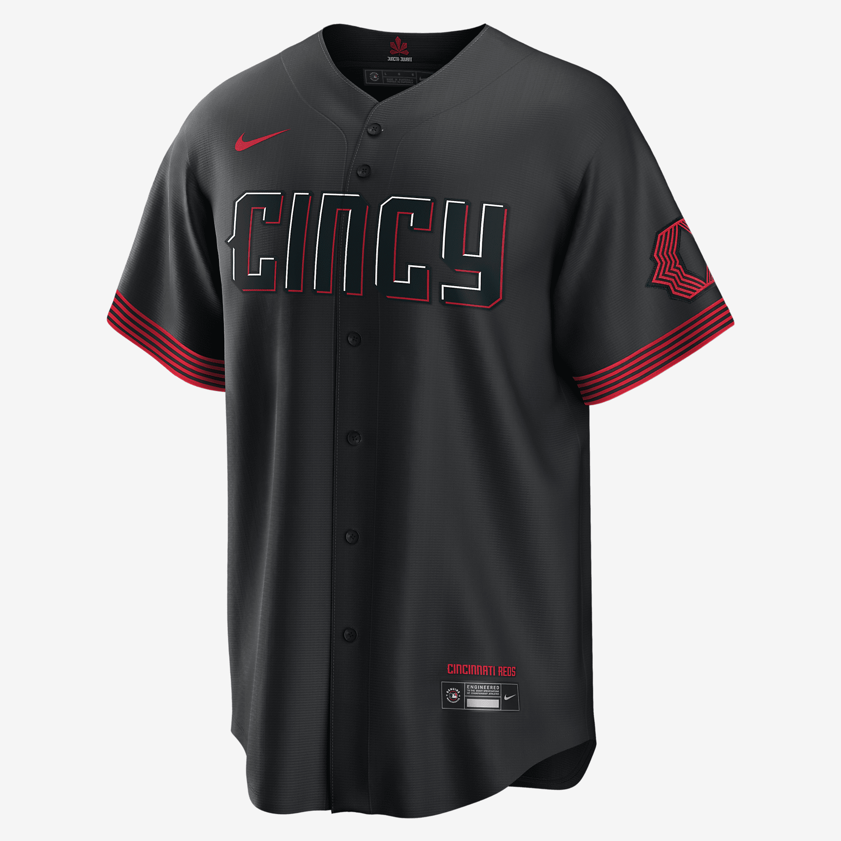 MLB Cincinnati Reds City Connect (Joey Votto) Men's Replica Baseball Jersey - Black