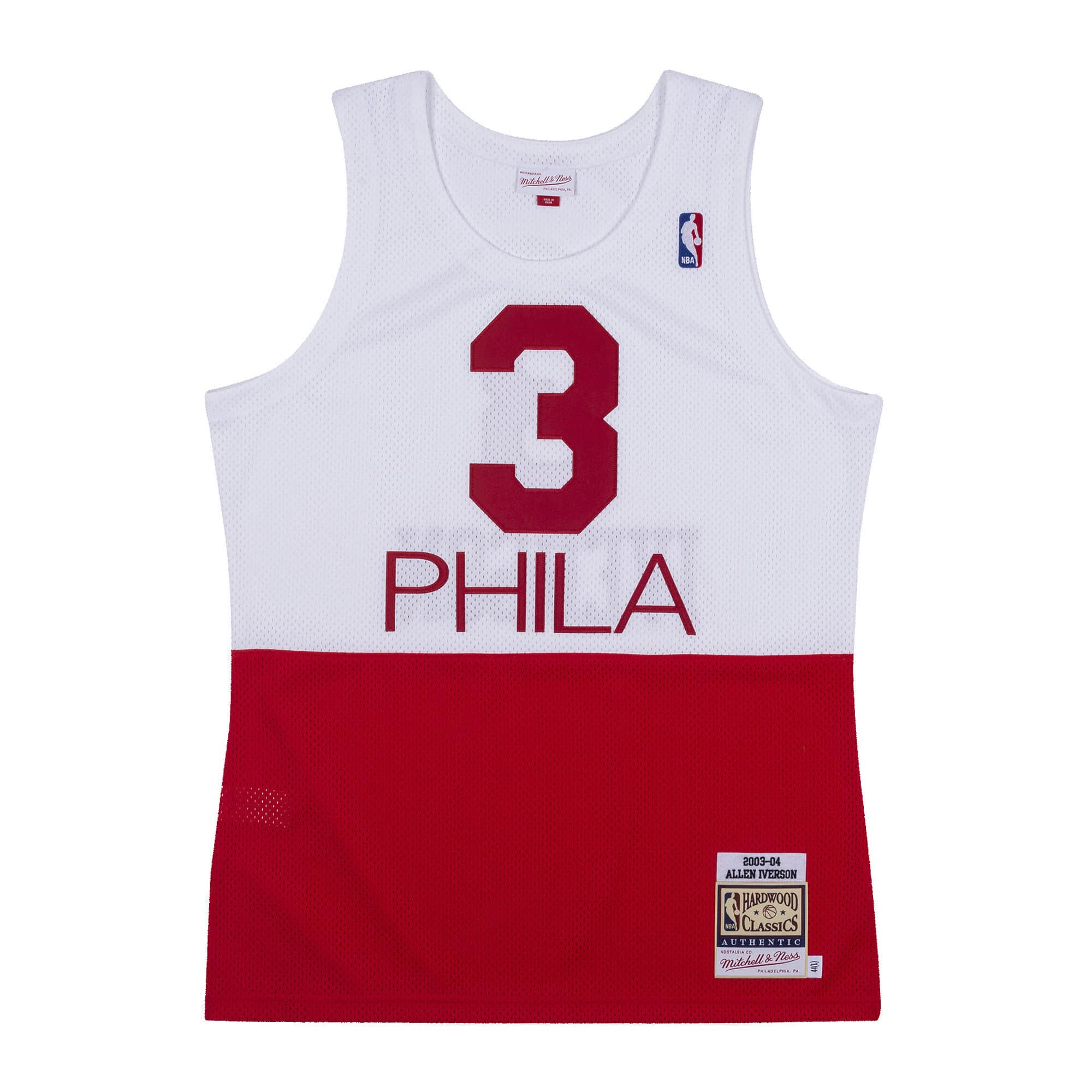 Authentic Jersey Philadelphia 76ers 2003-04 Allen Iverson