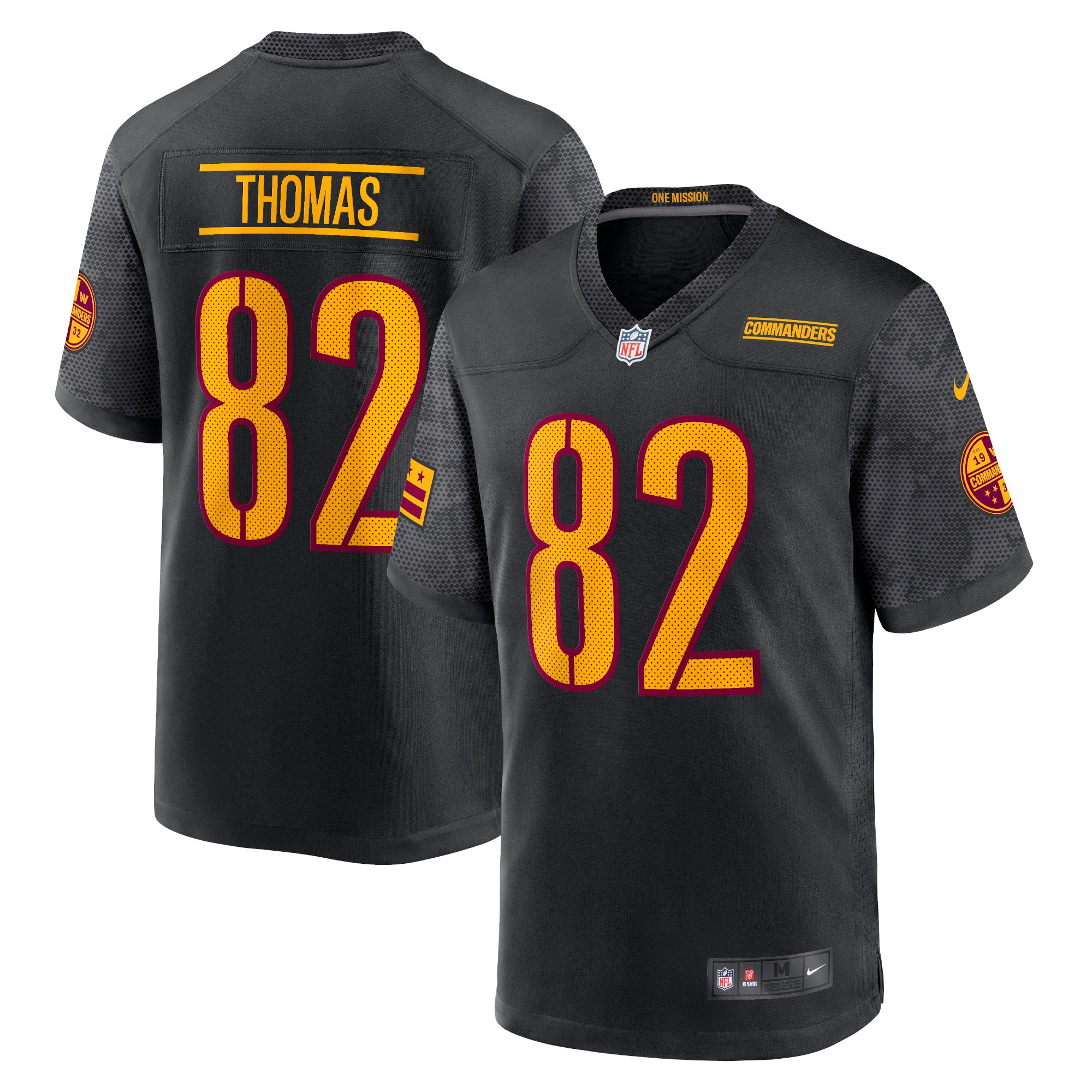 Logan Thomas Washington Commanders Nike Alternate Game Player Jersey   Black