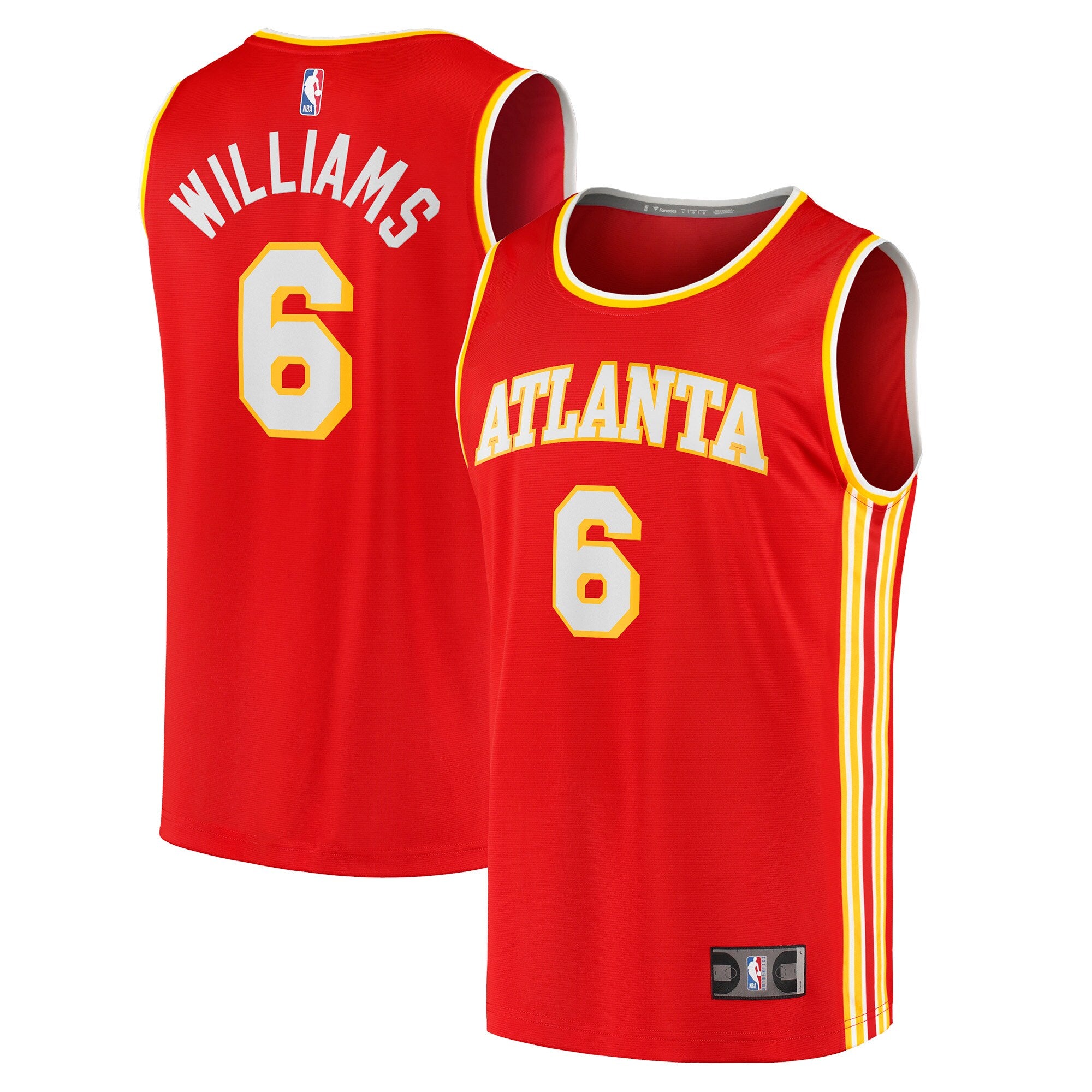 Lou Williams Atlanta Hawks, NBA Jerseys Fanatics Branded Youth 2021/22 Fast Break Replica Jersey - Icon Edition - Red