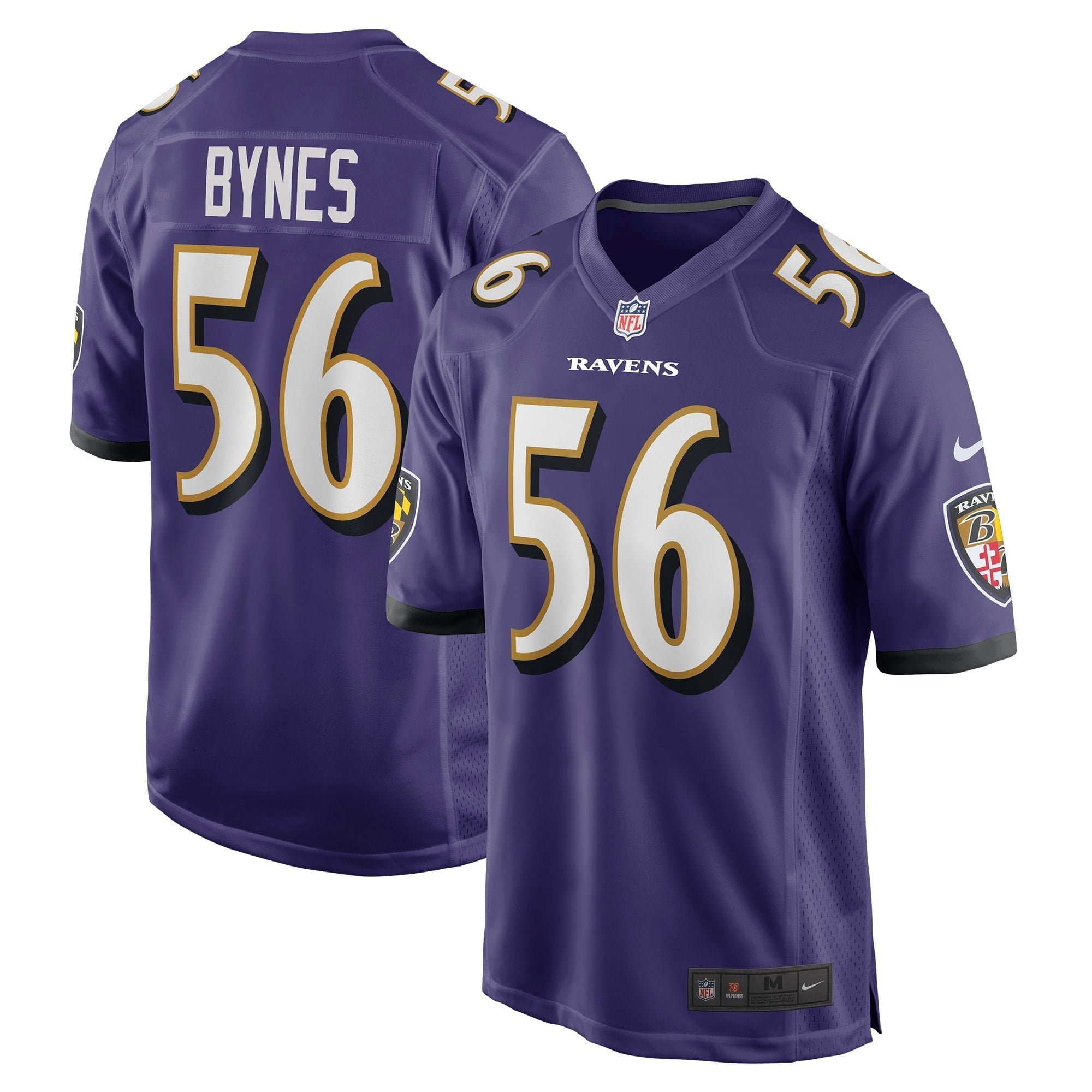 Men s Nike Josh Bynes Purple Baltimore Ravens Game Jersey