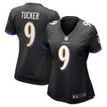 Women s Baltimore Ravens Justin Tucker Game Jersey Black