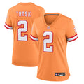 Kyle Trask Tampa Bay Buccaneers Nike Women s Throwback Game Jersey   Orange