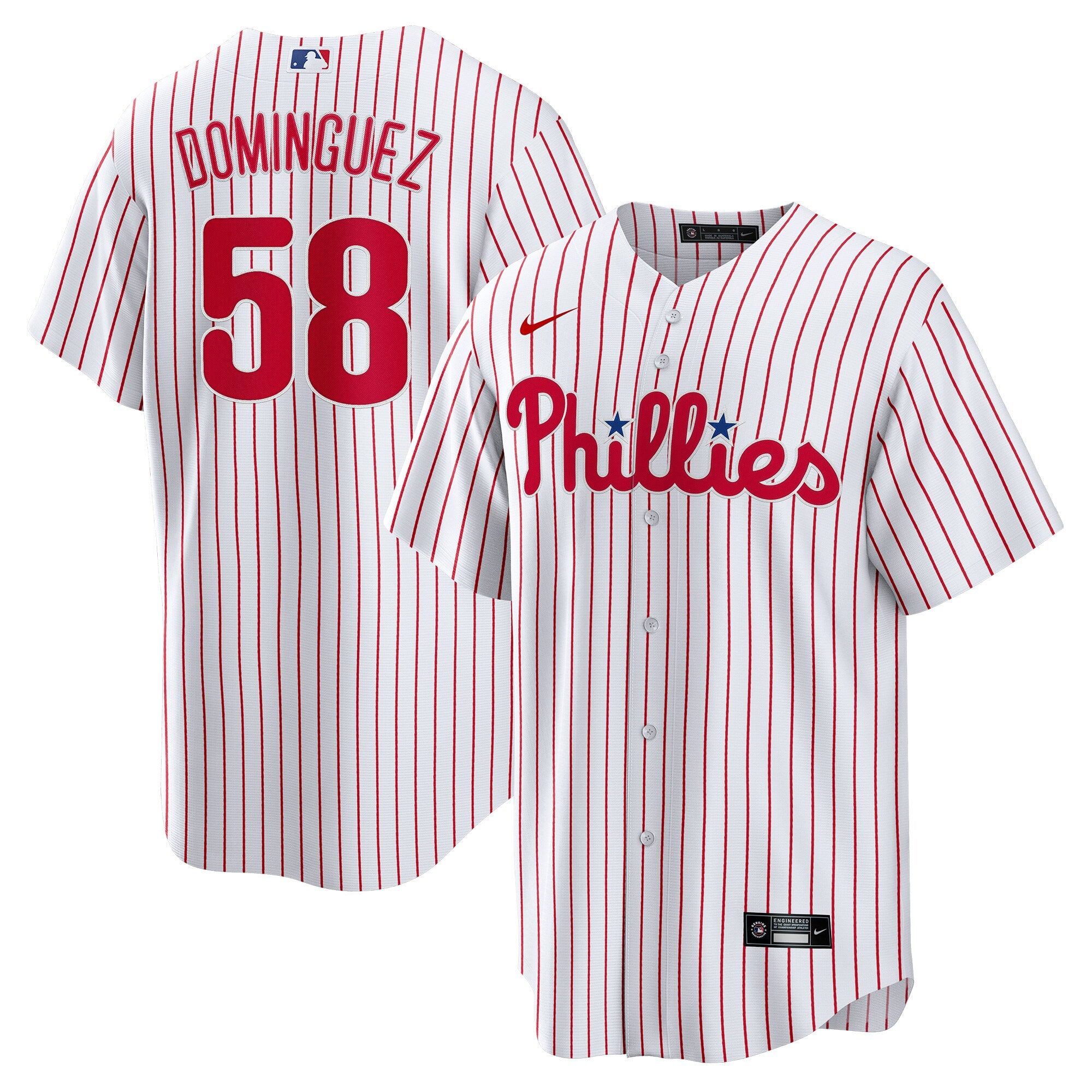Seranthony Dominguez Philadelphia Phillies Nike Home Replica Player Jersey - White