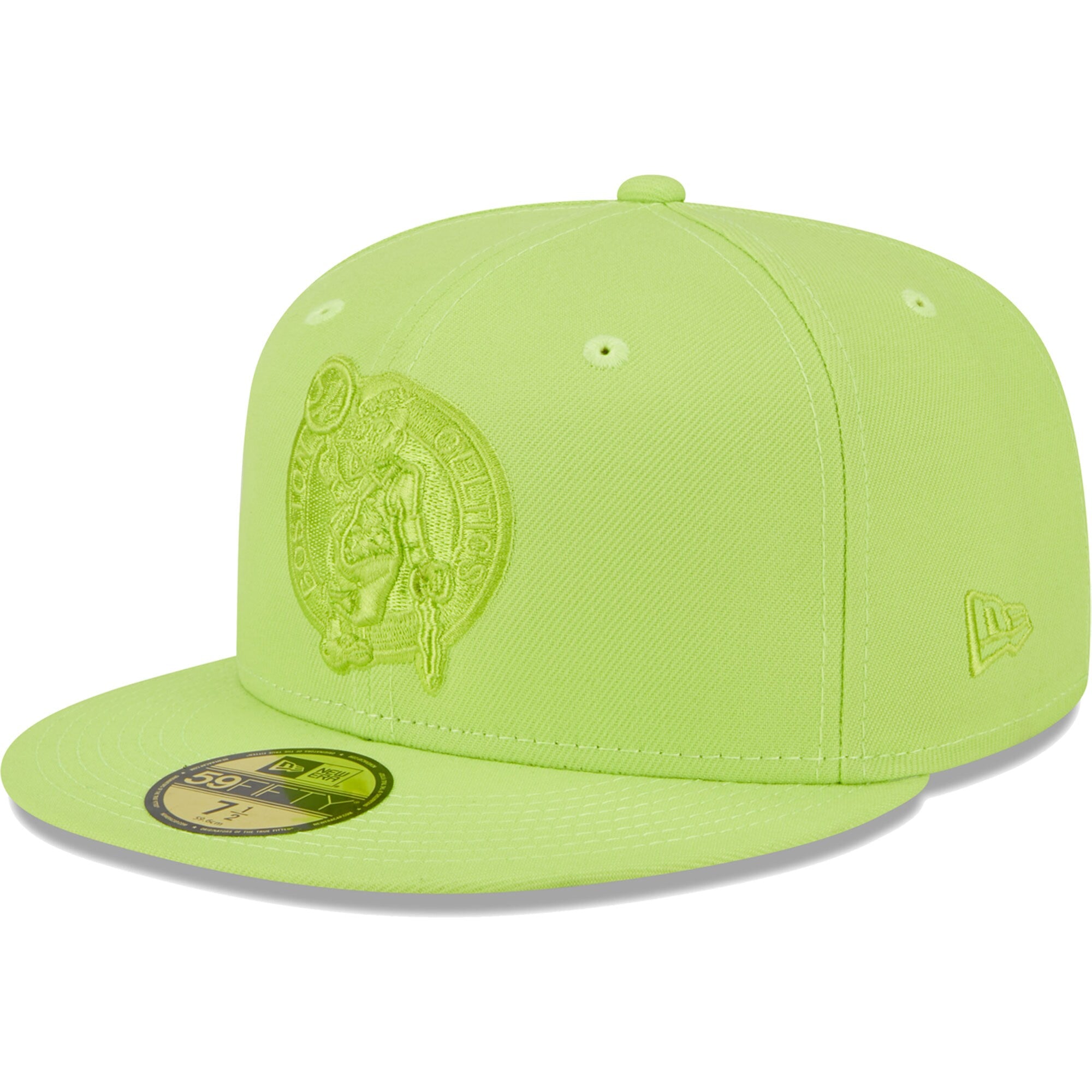 Boston Celtics New Era Spring Color Pack 59FIFTY Fitted Hat - Neon Green