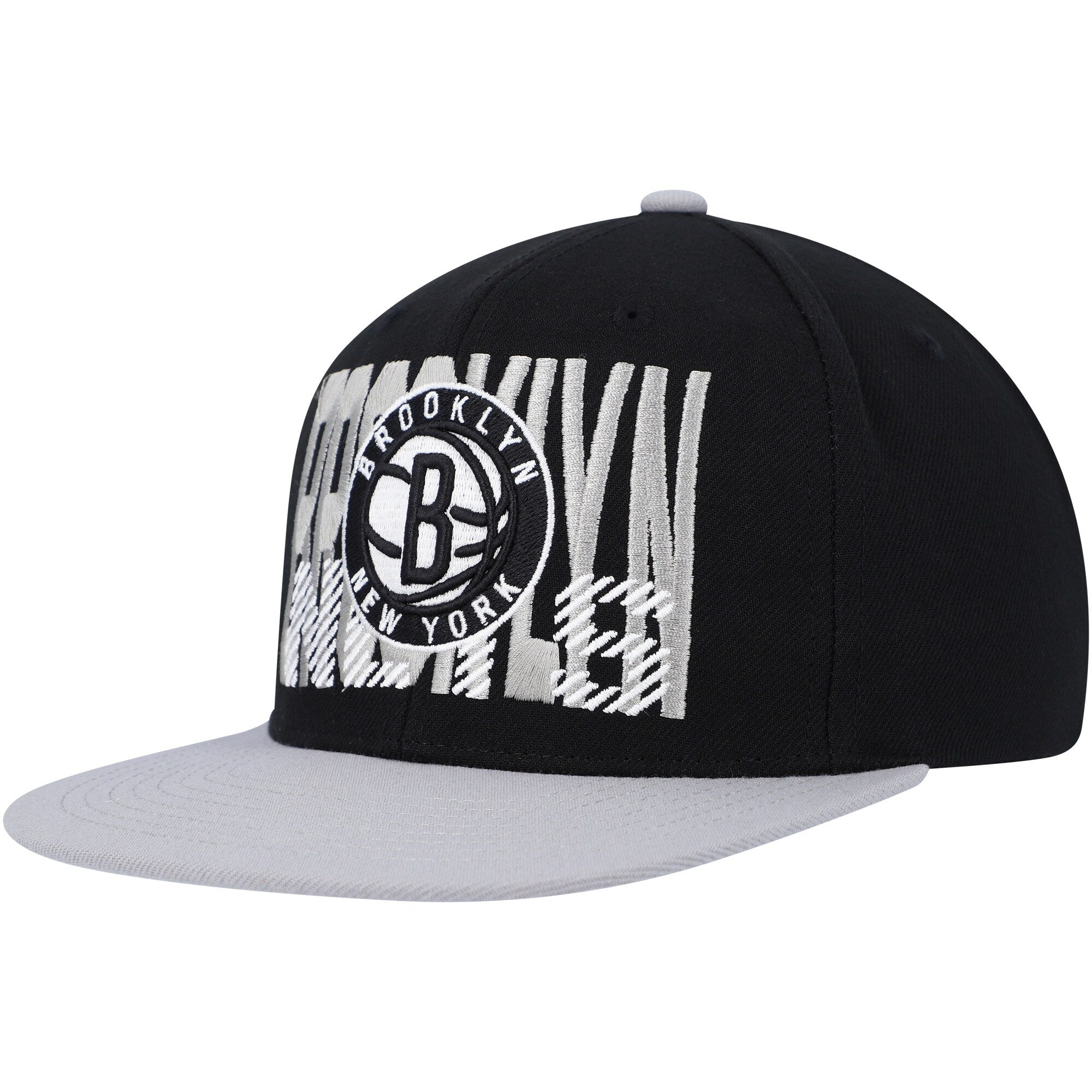 Brooklyn Nets Mitchell & Ness SOUL Cross Check Snapback - Black