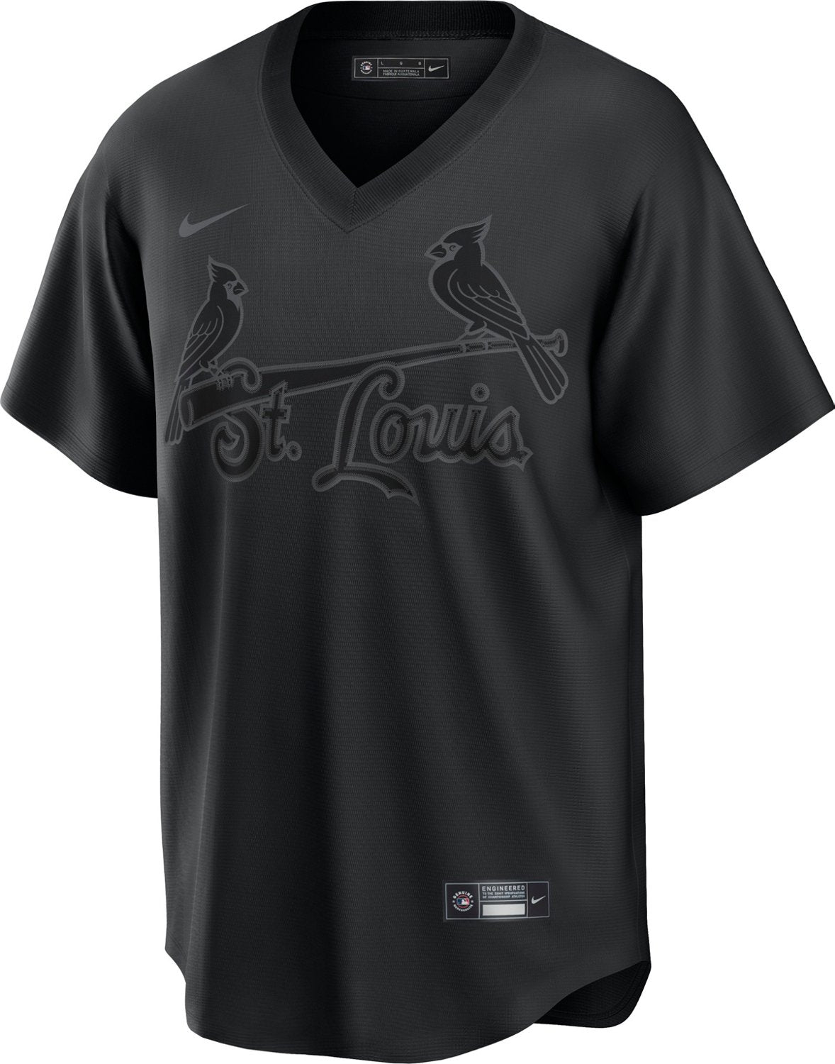 Nike Men's St. Louis Cardinals Pitch Black Replica Jersey