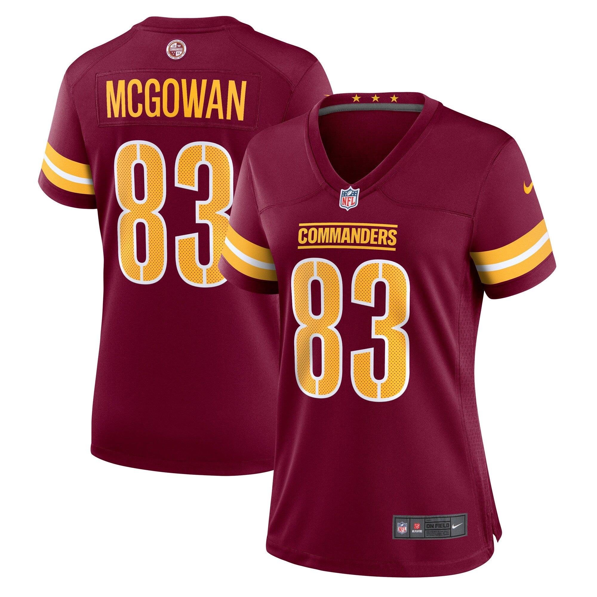 Kyric Mcgowan Washington Commanders Nike Women s Player Game Jersey   Burgundy