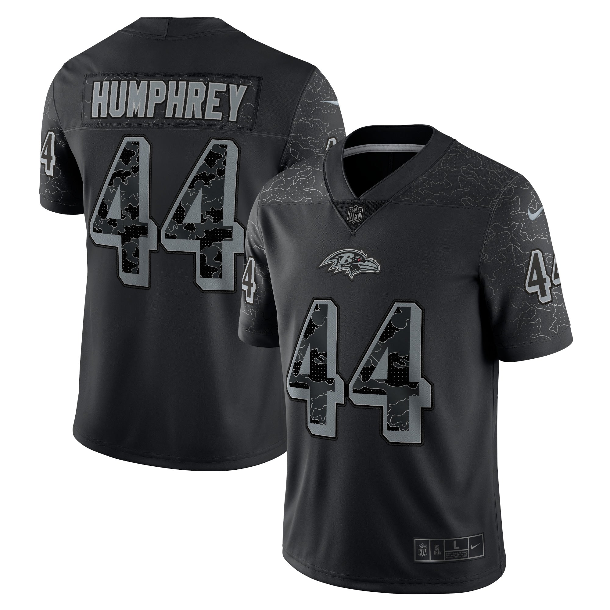 Marlon Humphrey Baltimore Ravens Nike RFLCTV Limited Jersey   Black