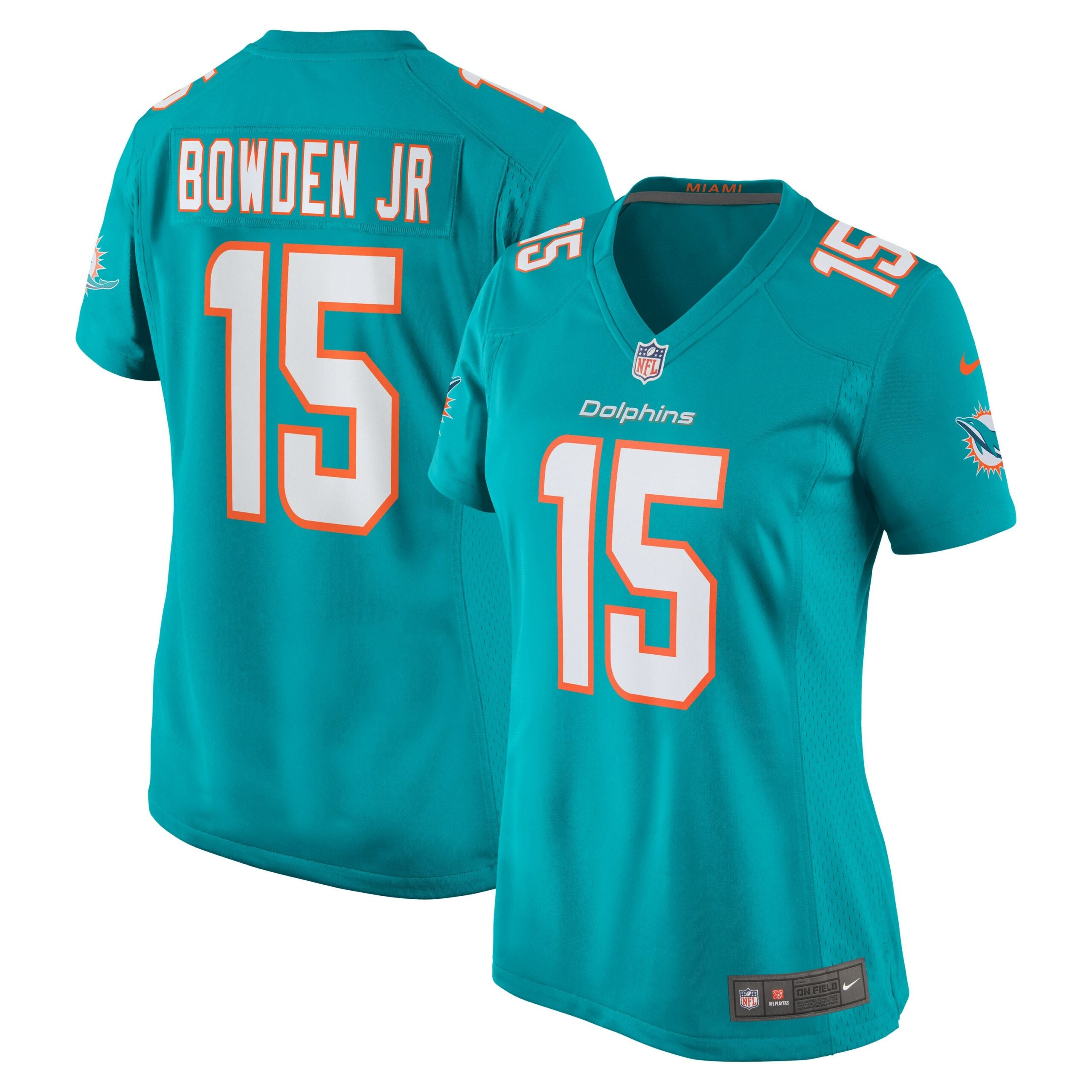 Lynn Bowden Jr. Miami Dolphins Nike Women s Team Game Jersey   Aqua