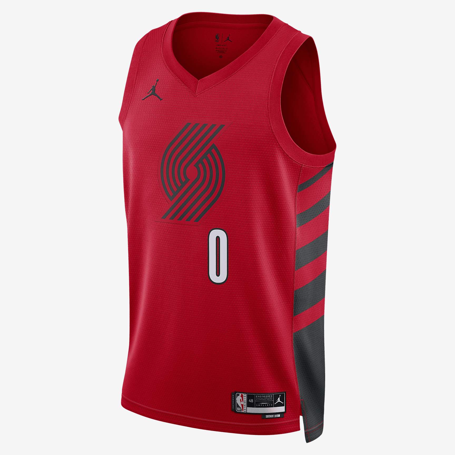 Portland Trail Blazers Statement Edition Jordans Dri-FIT NBA Swingman Jersey - University Red/Black