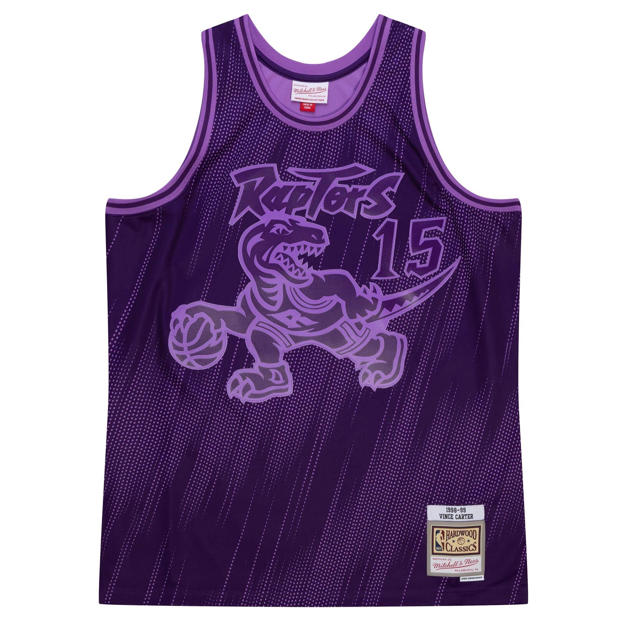 Monochrome Swingman Vince Carter Toronto Raptors 1998-99 Jersey