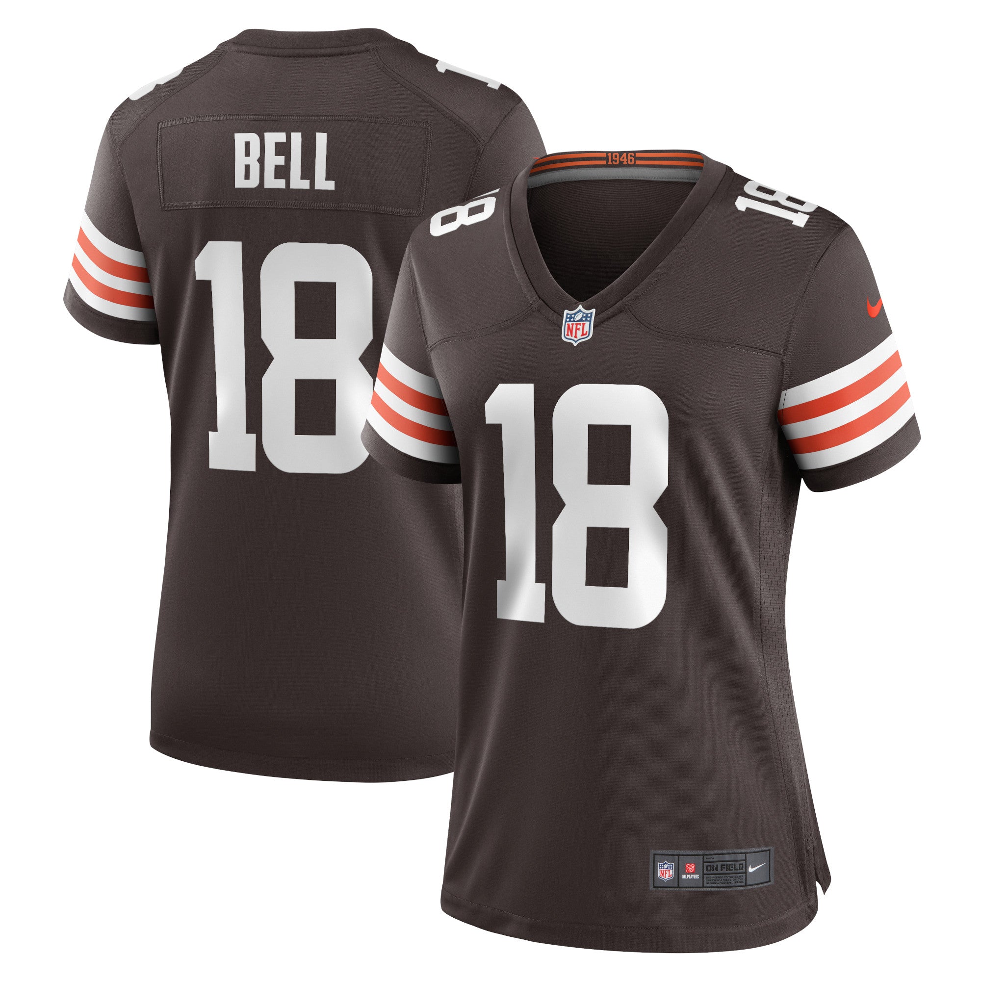 David Bell Cleveland Browns Nike Women s Game Jersey   Brown