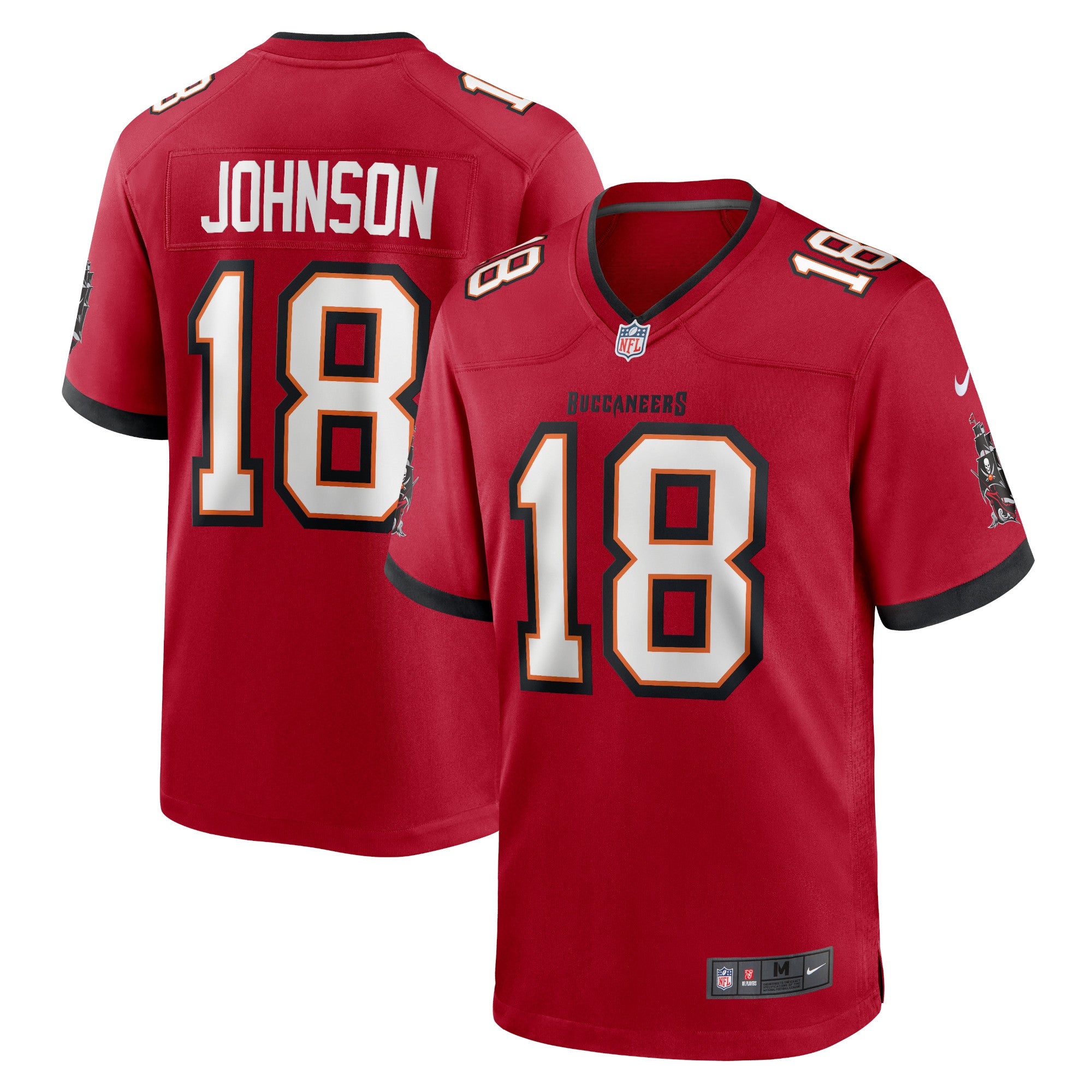 Tyler Johnson Tampa Bay Buccaneers Nike Home Game Player Jersey   Red