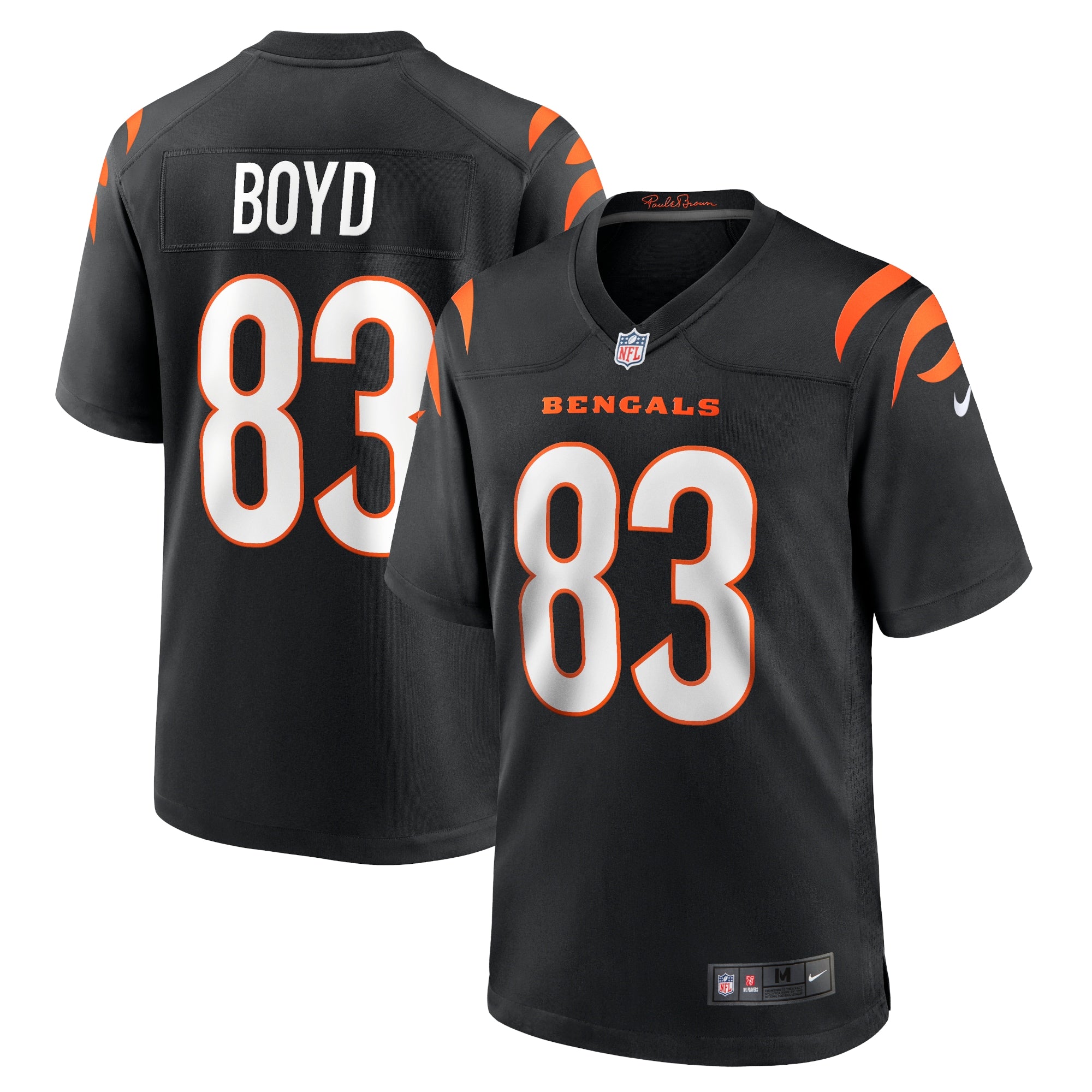 Tyler Boyd Cincinnati Bengals Nike Game Jersey   Black